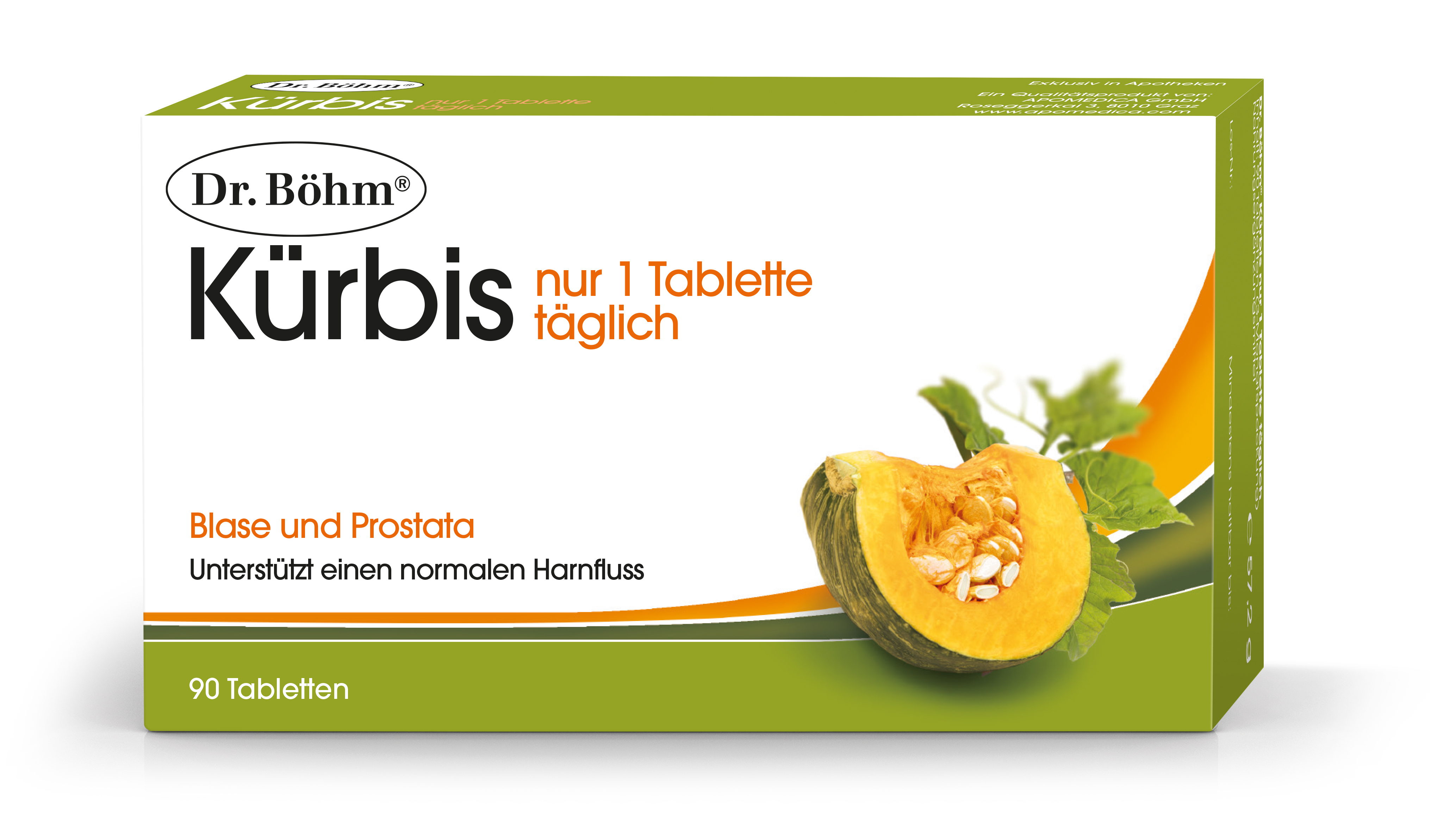 Dr. Böhm<sup>®</sup> Kürbis nur 1 Tablette täglich
