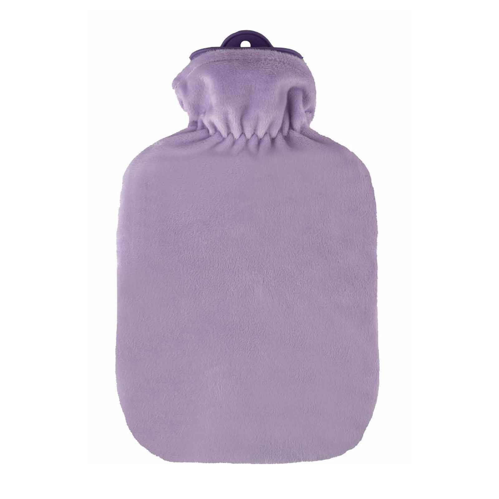 Wärmflasche Flauschbezug Pastell Lila (2 l)