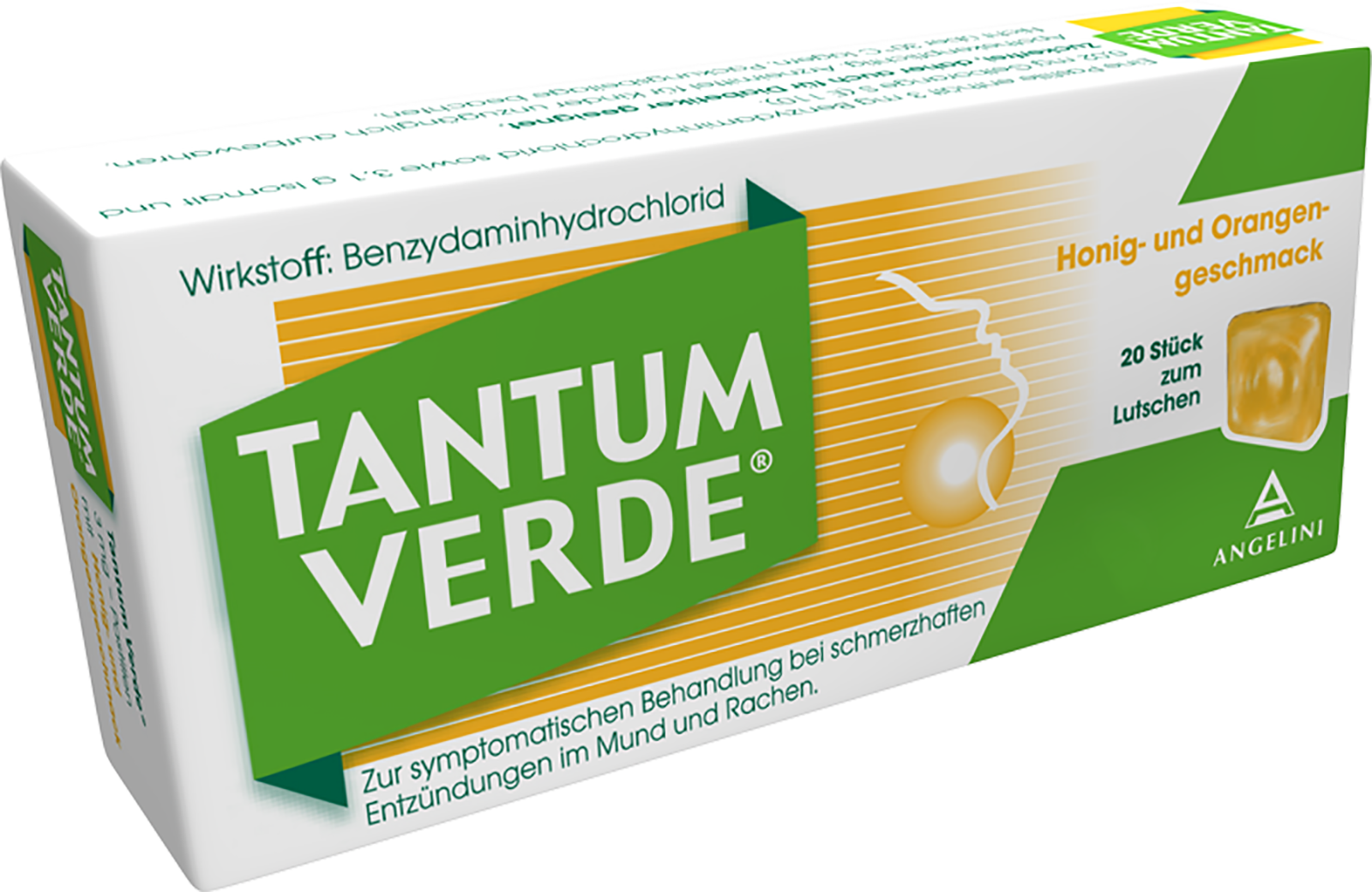 Tantum Verde 3 mg - Pastillen mit Honig- und Orangengeschmack