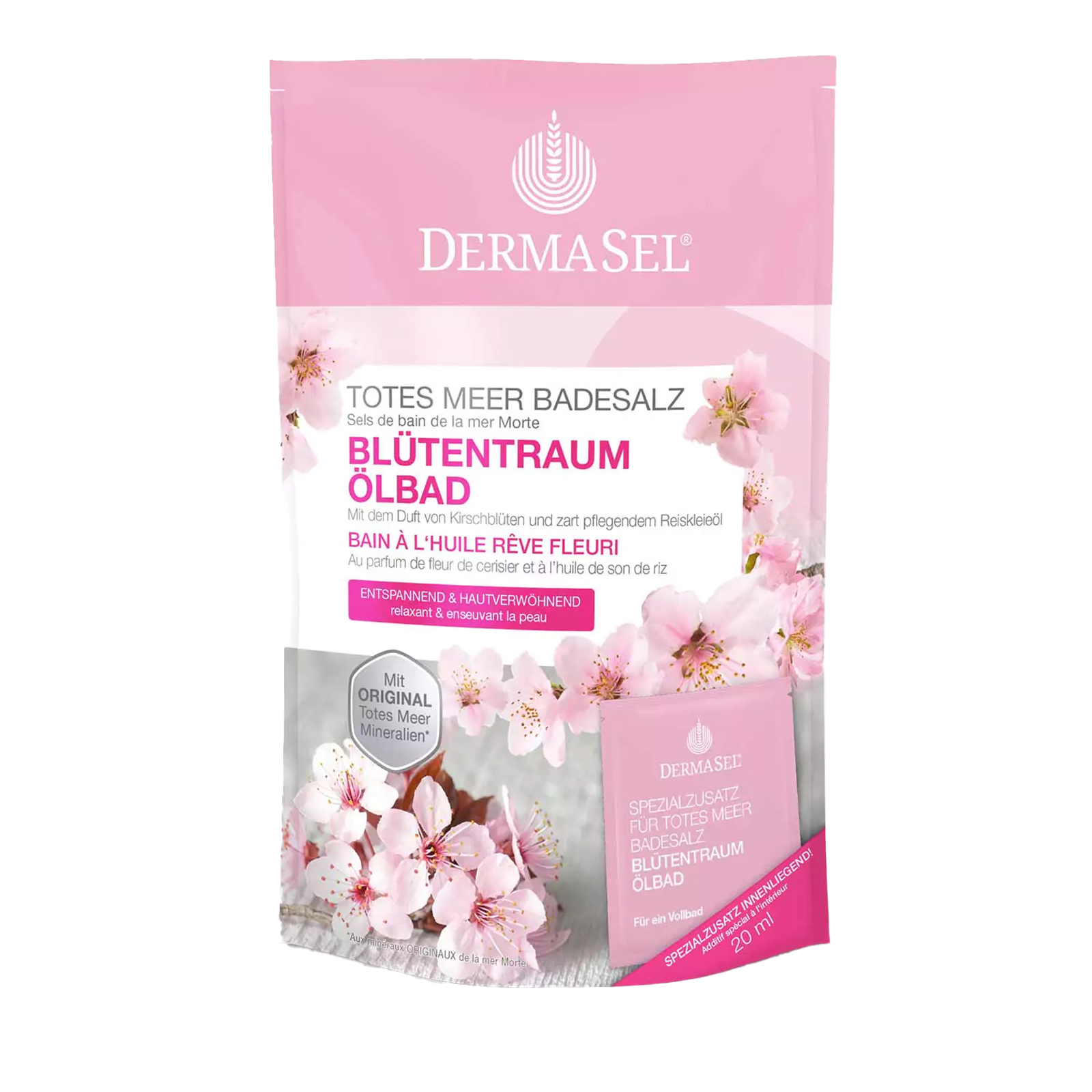 DermaSel® Totes Meer Badesalz Blütentraum Ölbad