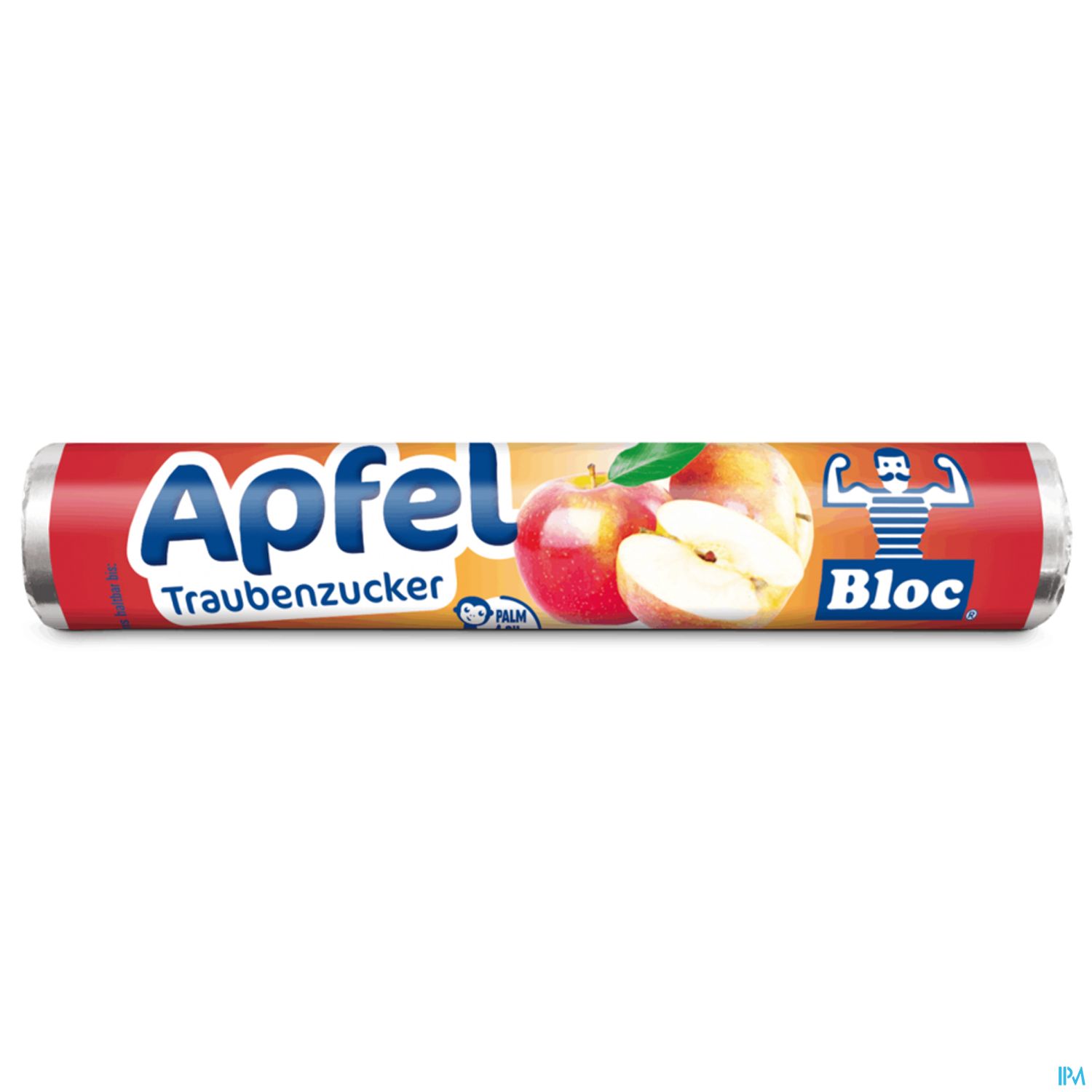 Bloc Traubenzucker Rollen Apfel 42g