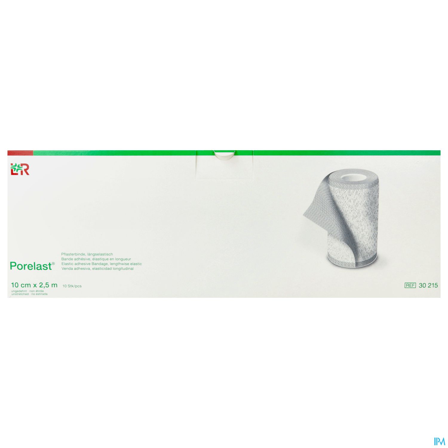 Rollenverpackung von Porelast, 10 cm x 2,5 m.