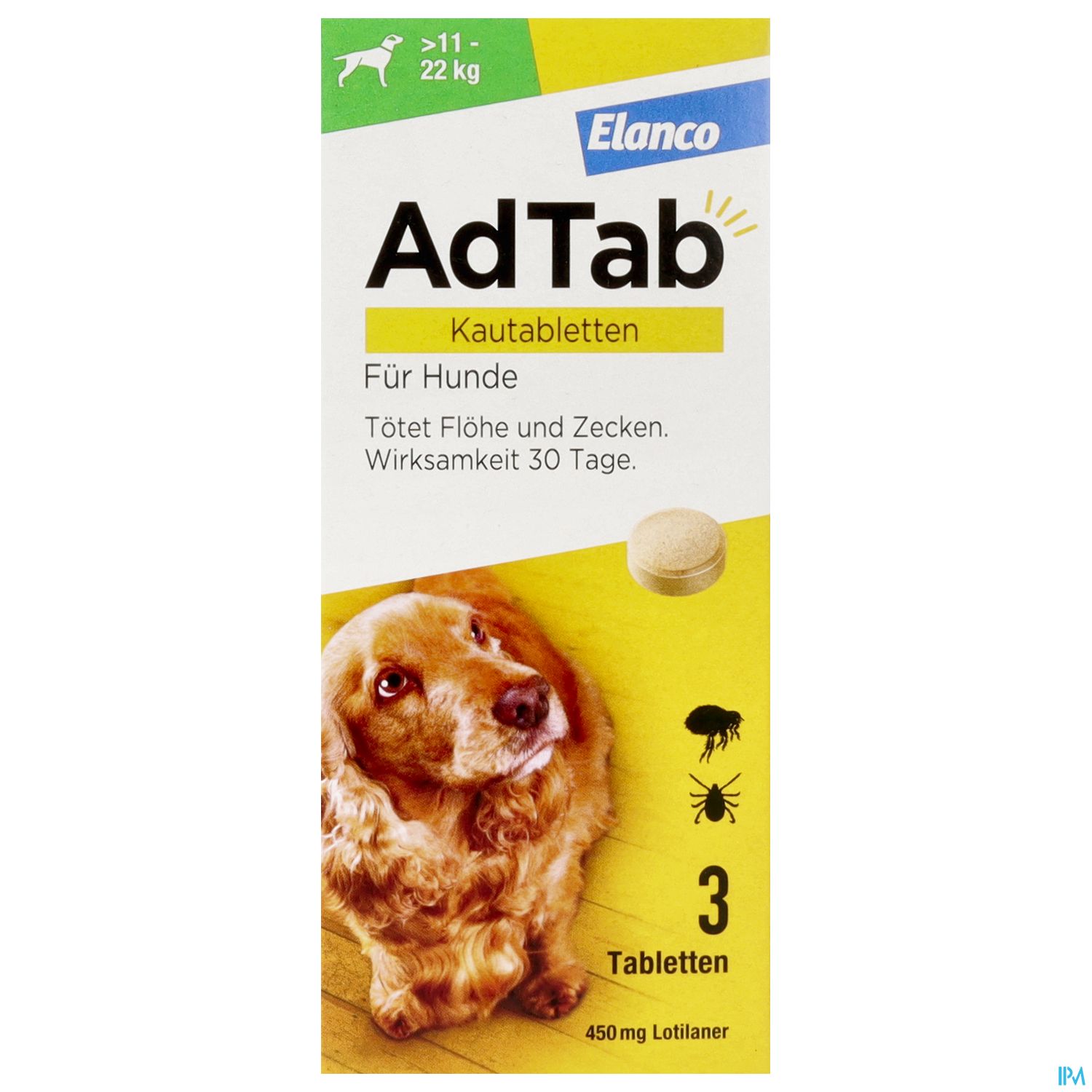 Adtab F Hunde Kautabl 450mg (11-22kg) 3st