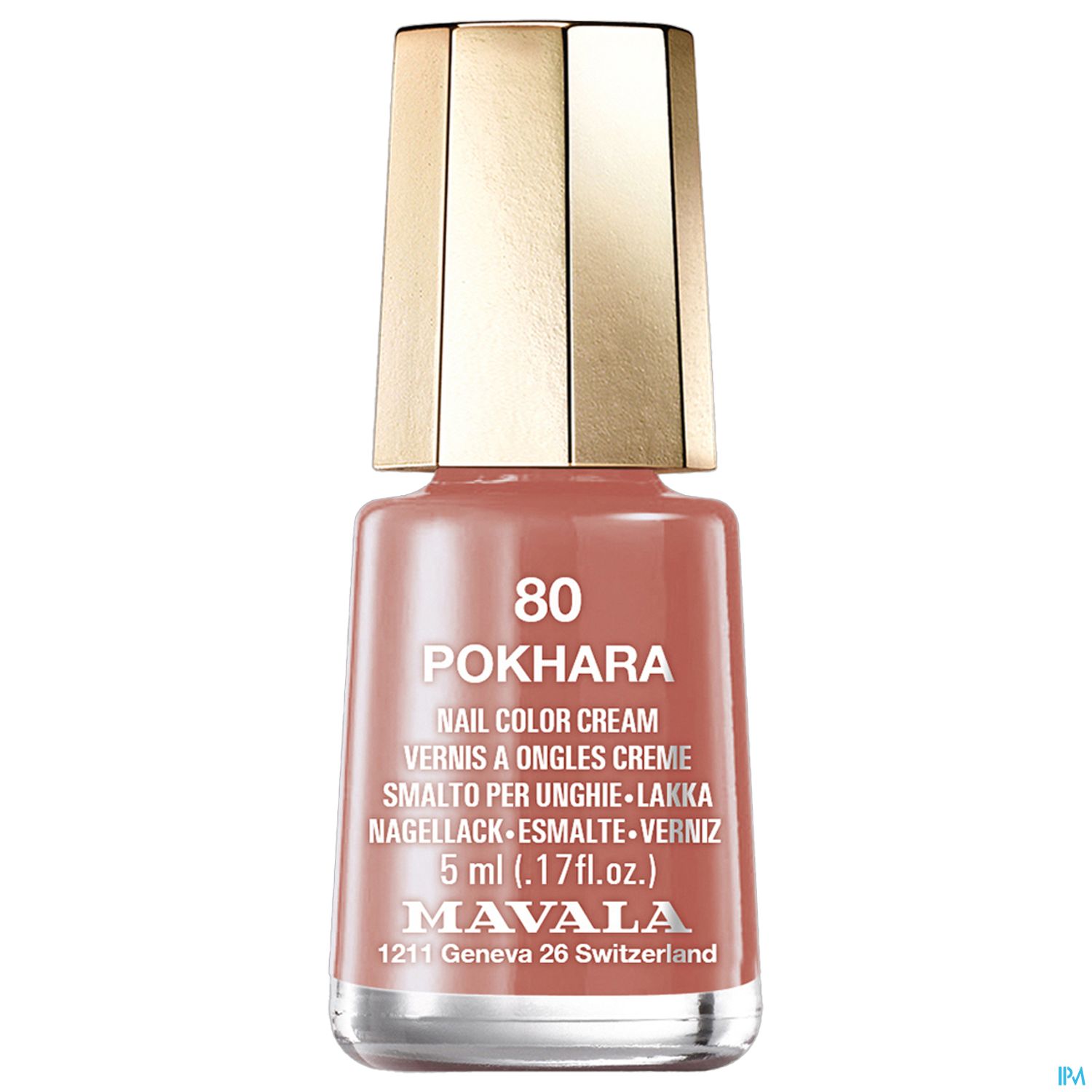 Flasche Nagellack der Marke MavaLa in der Farbe "Pokhara", 5 ml.