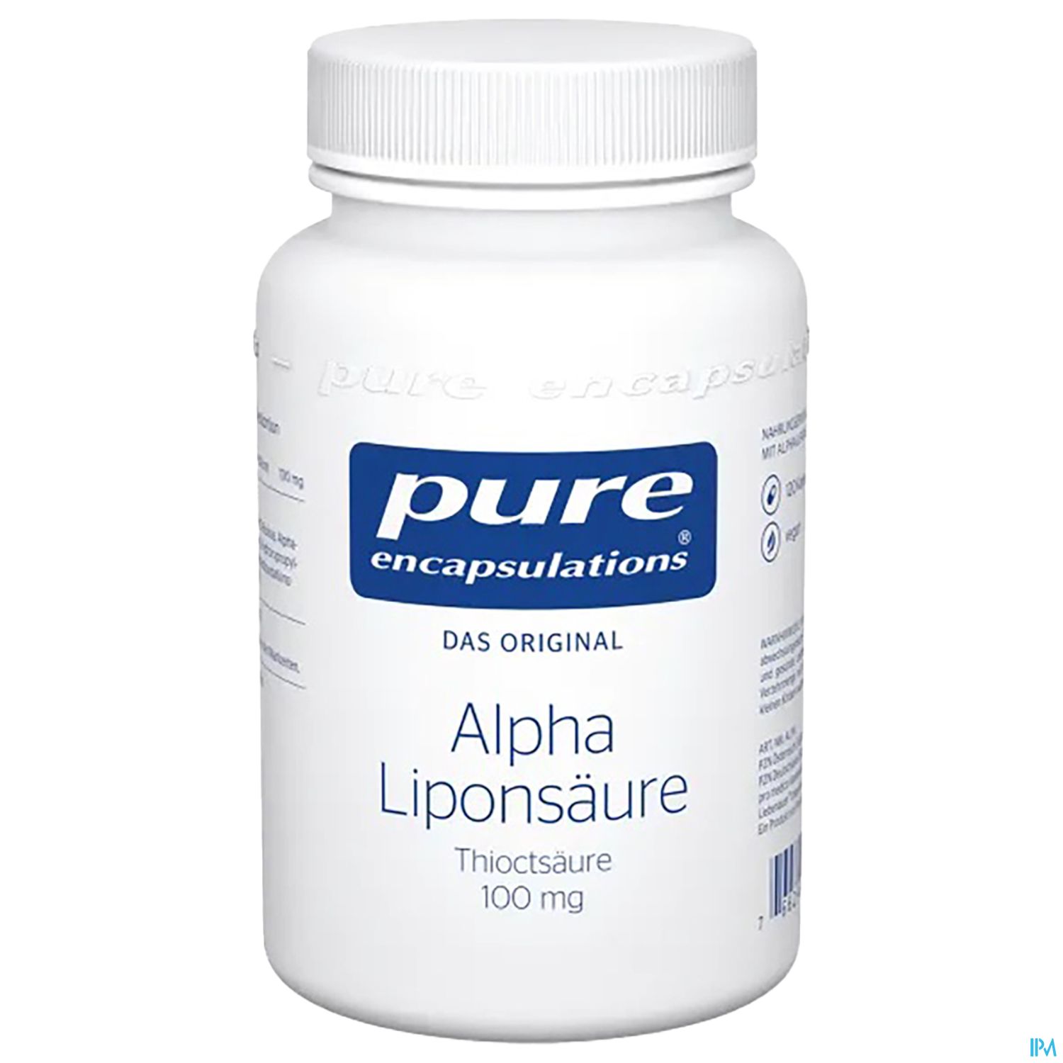 Pure Encapsulations Alpha Liponsäure Thioctsäure 100mg 120 Kapseln