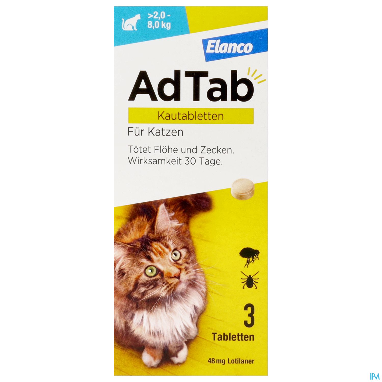 Adtab F Katzen Kautabl 48mg (2-8kg) 3st