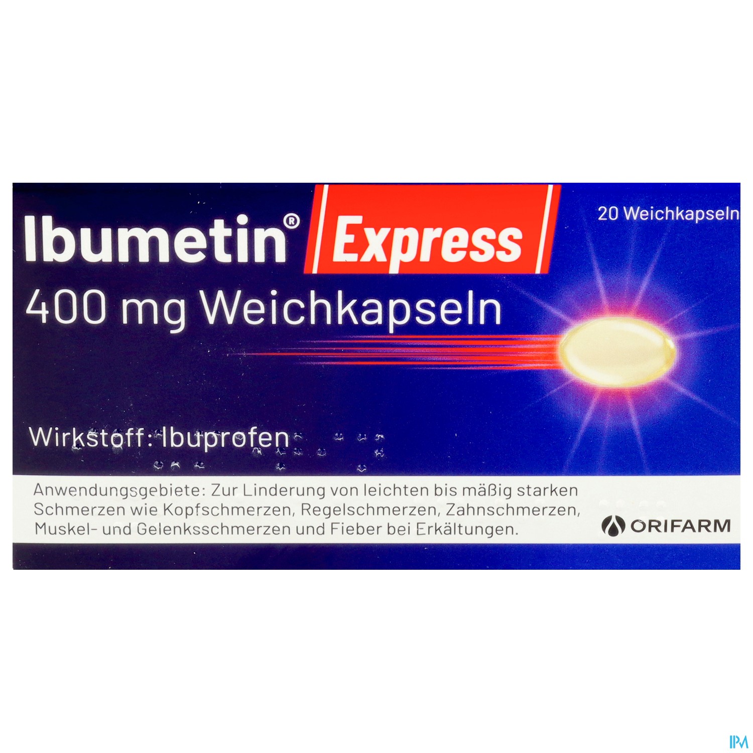 Ibumetin Weichkapseln Express 400mg 20 Stück