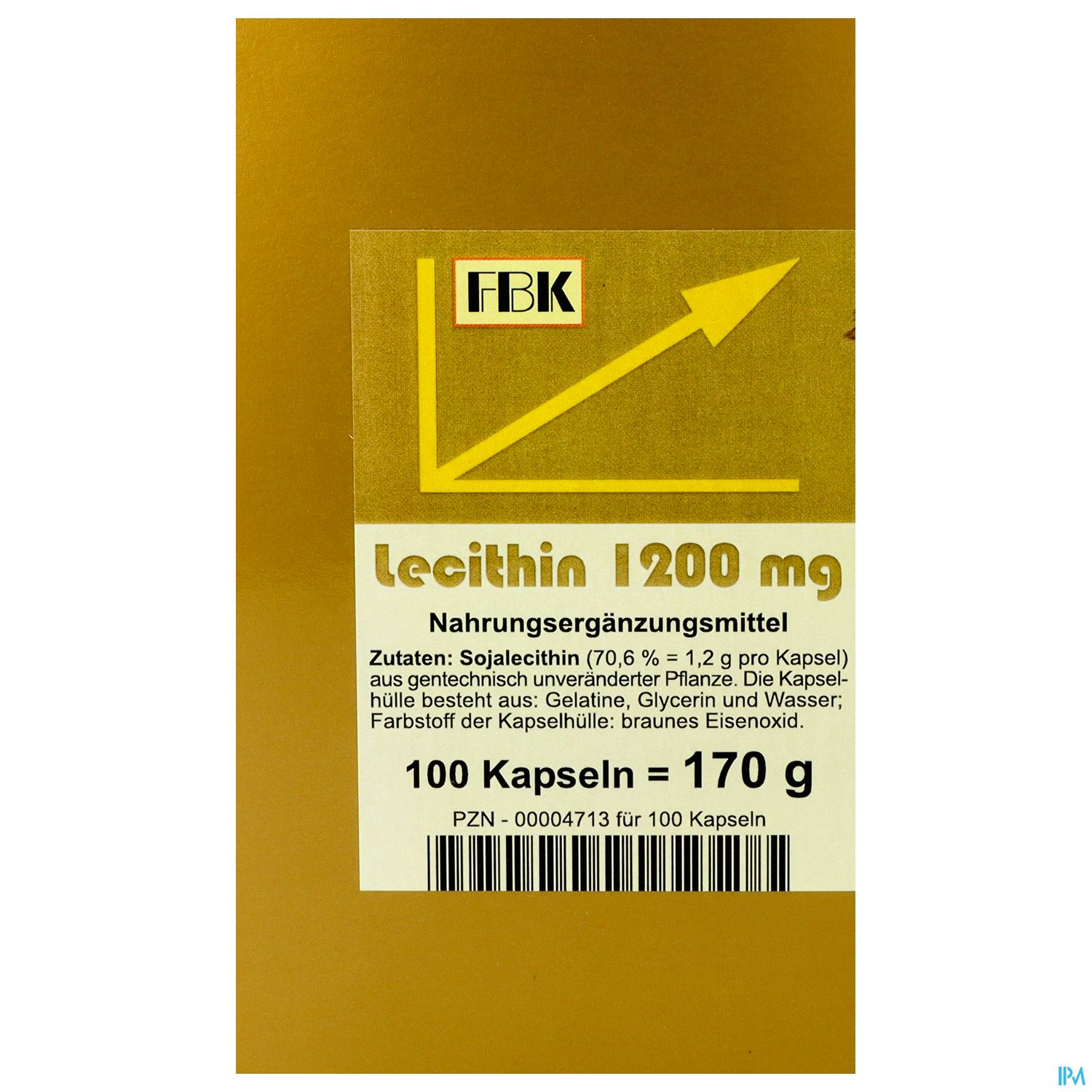 Lecithin Kapseln 1200 -fbk Pharma 100st