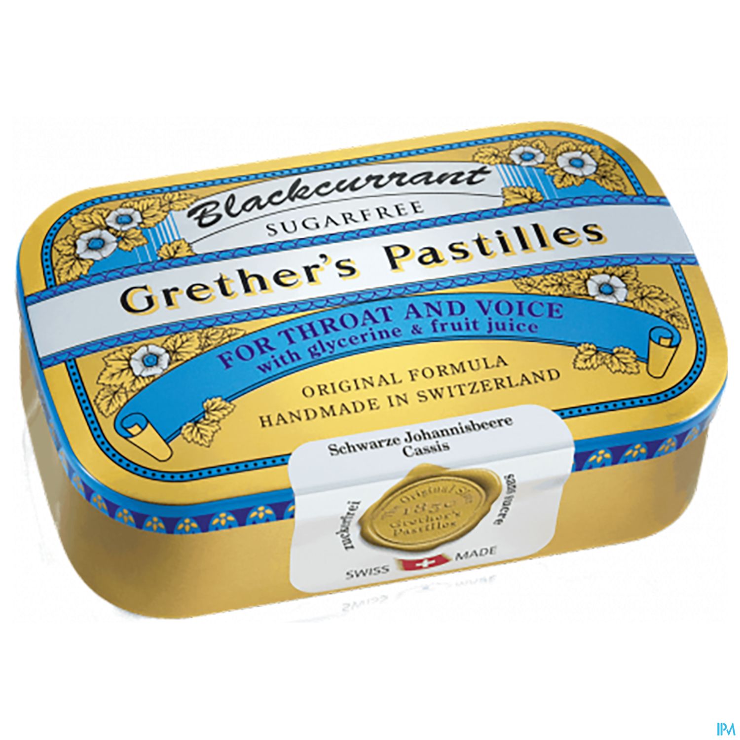 Grether's Pastilles Blackcurrant Zuckerfrei 110g