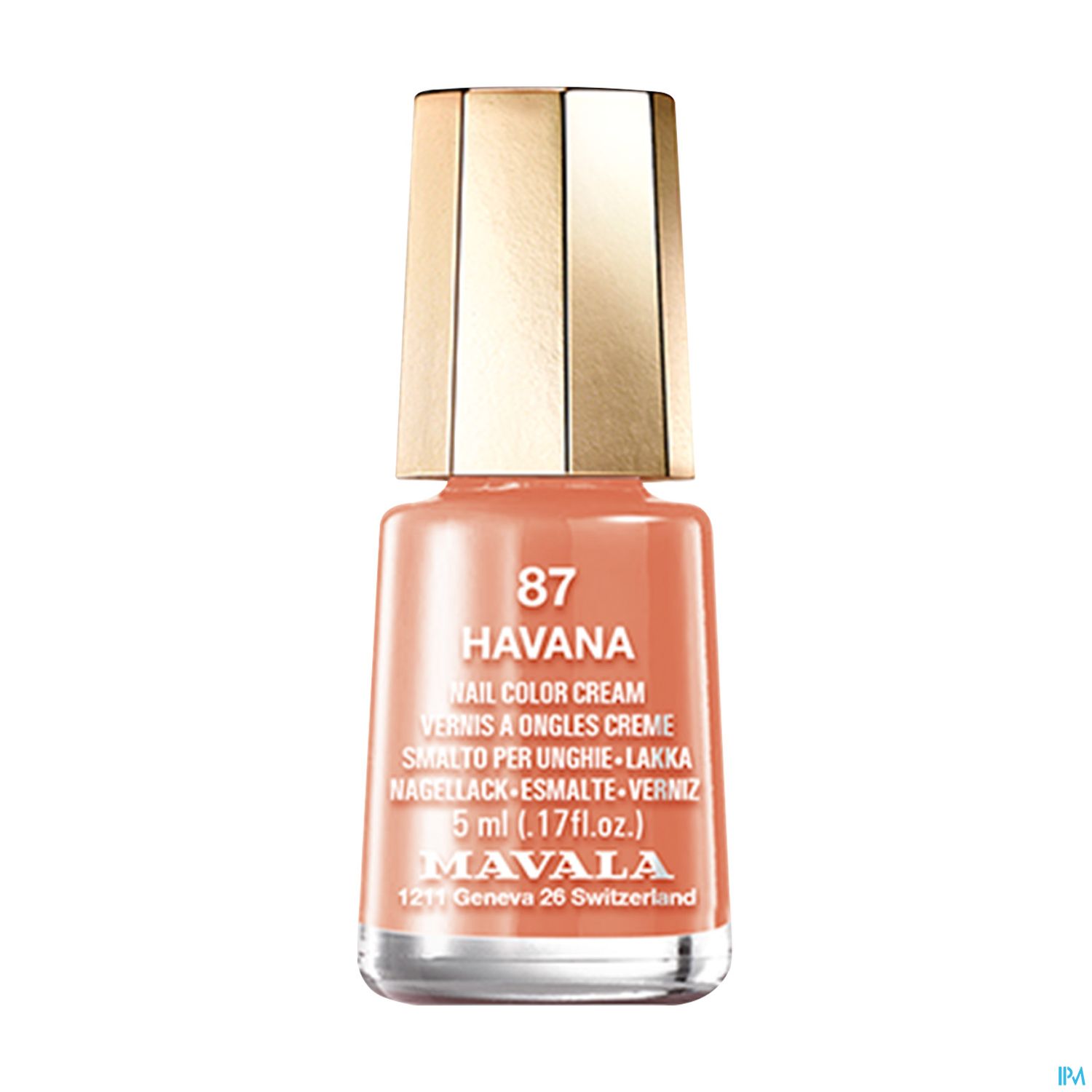 Nagellack Flasche in der Farbe „Havana“ von Mavala, 15 ml.