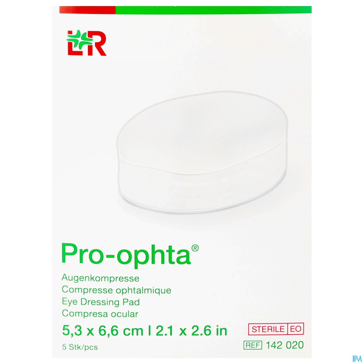 Augenkompressen Pro-ophta Steril 5,3x 6,6cm 5st