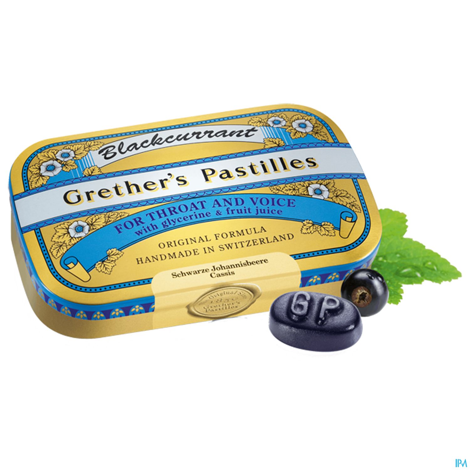 Grether's Pastilles Blackcurrant Zuckerhaltig 60g