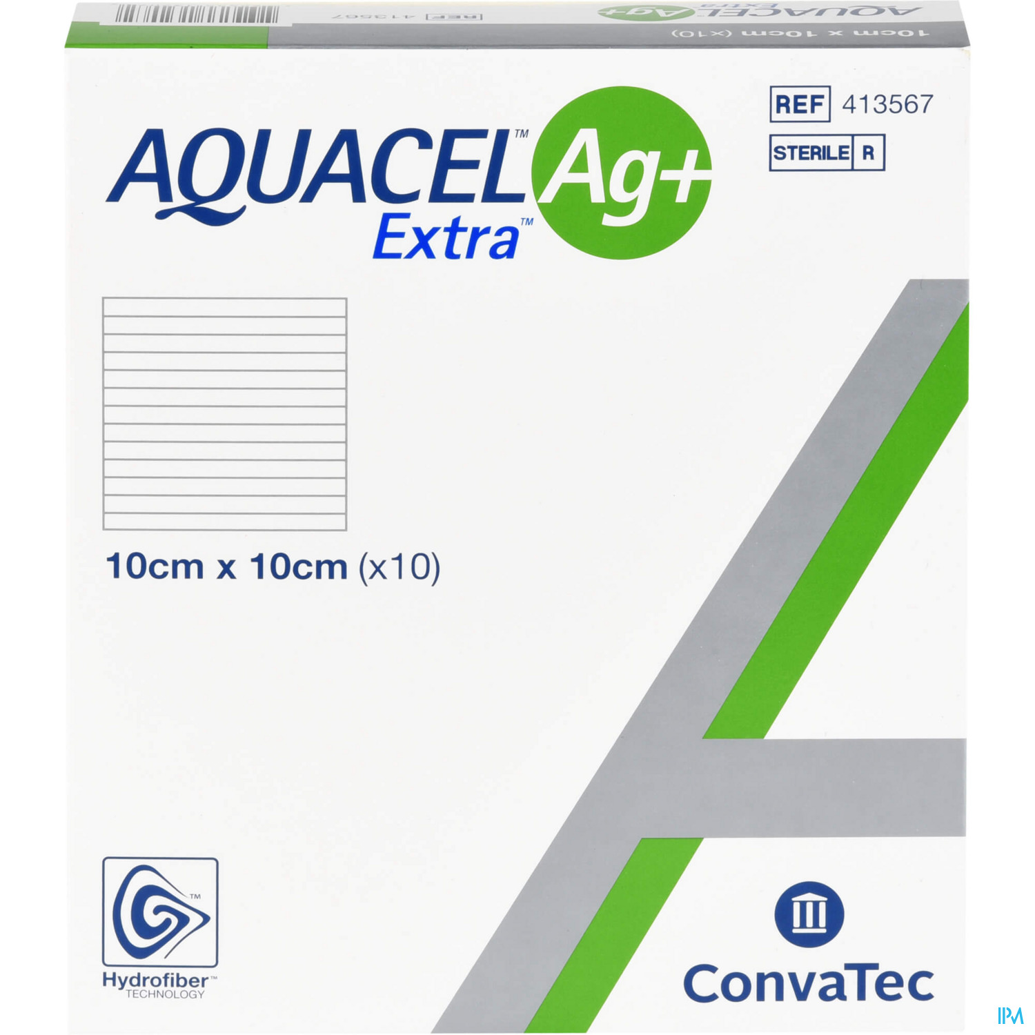 AQUACEL AG+EXT WUNDAUFL10X10 10ST