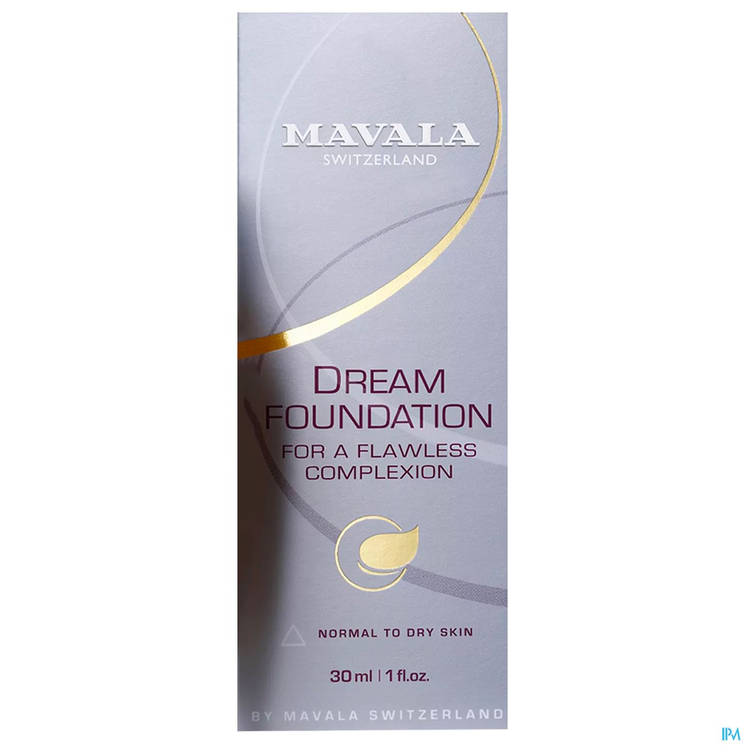 Verpackung von Mavala Dream Foundation für normale bis trockene Haut, 30 ml.
