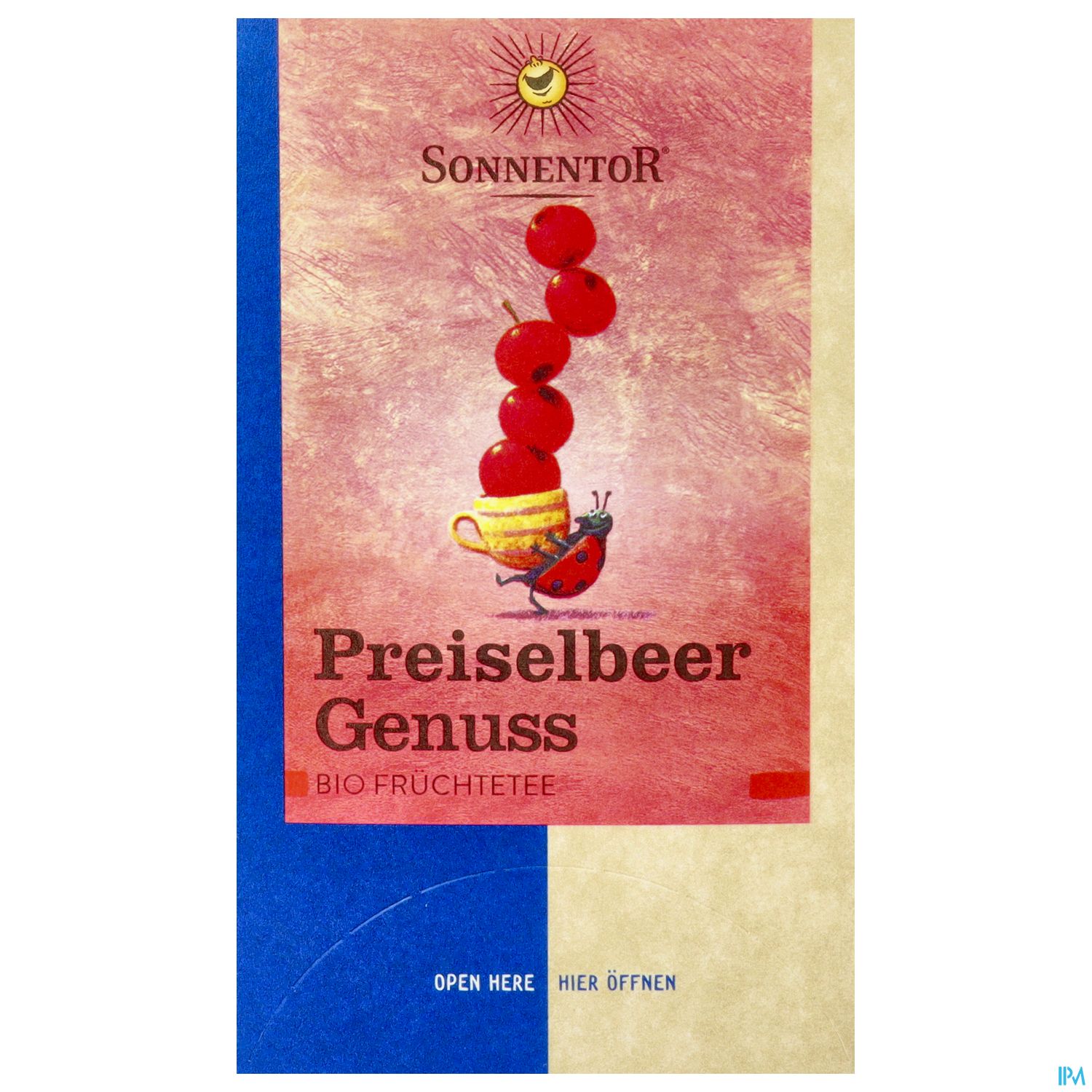 Sonnentor Fruechtetee/bio Preiselbeer Genuss 02237 18st