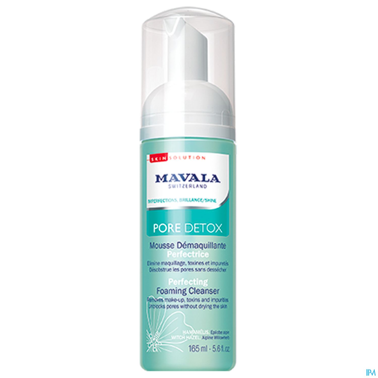 Produktbild von Mavala Pore Detox, einem perfekten schäumenden Reiniger in einer 165 ml Flasche.