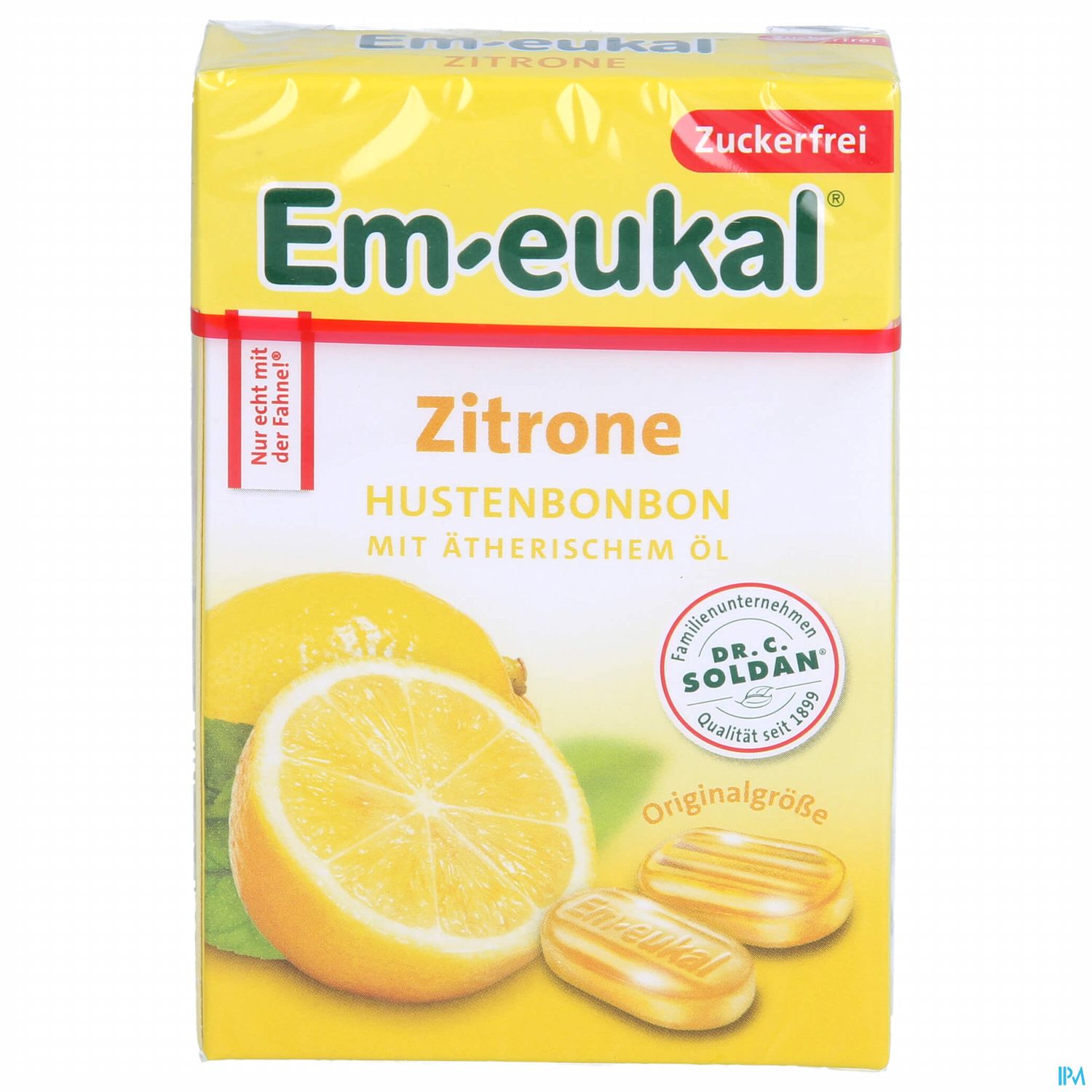 Em-eukal Bonbons Zuckerfrei Zitrone Box 50g