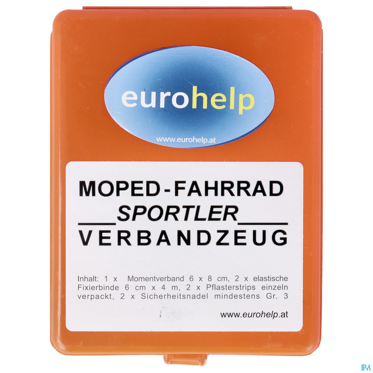 Erste Hilfe Verbandkassetten Eurohelp Moped Box 10x 8x 3,5cm+inha 1st