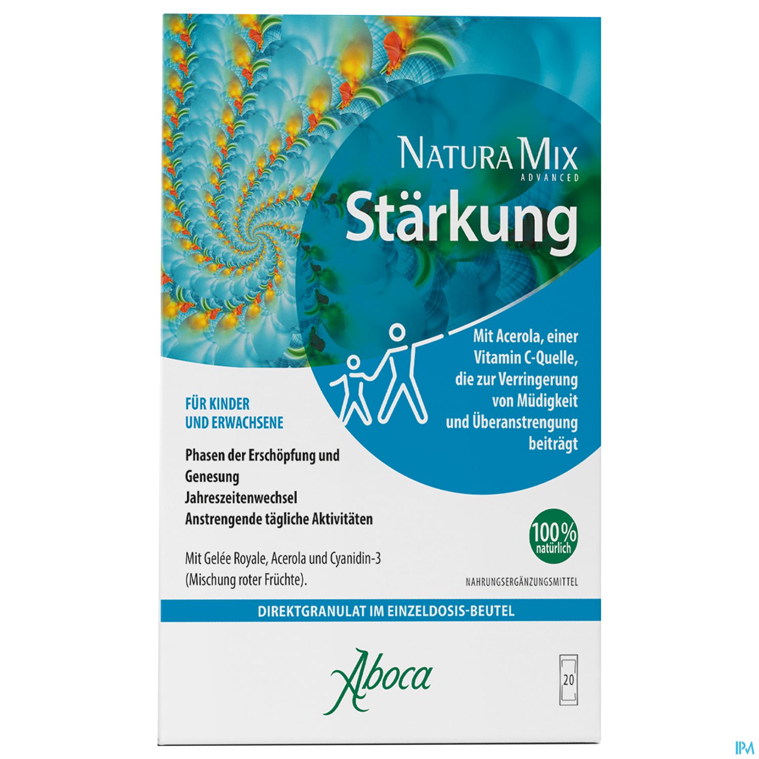 Aboca Natura Mix Granulat Advanced Erschoepfung Ab 1jahr 20 Stück