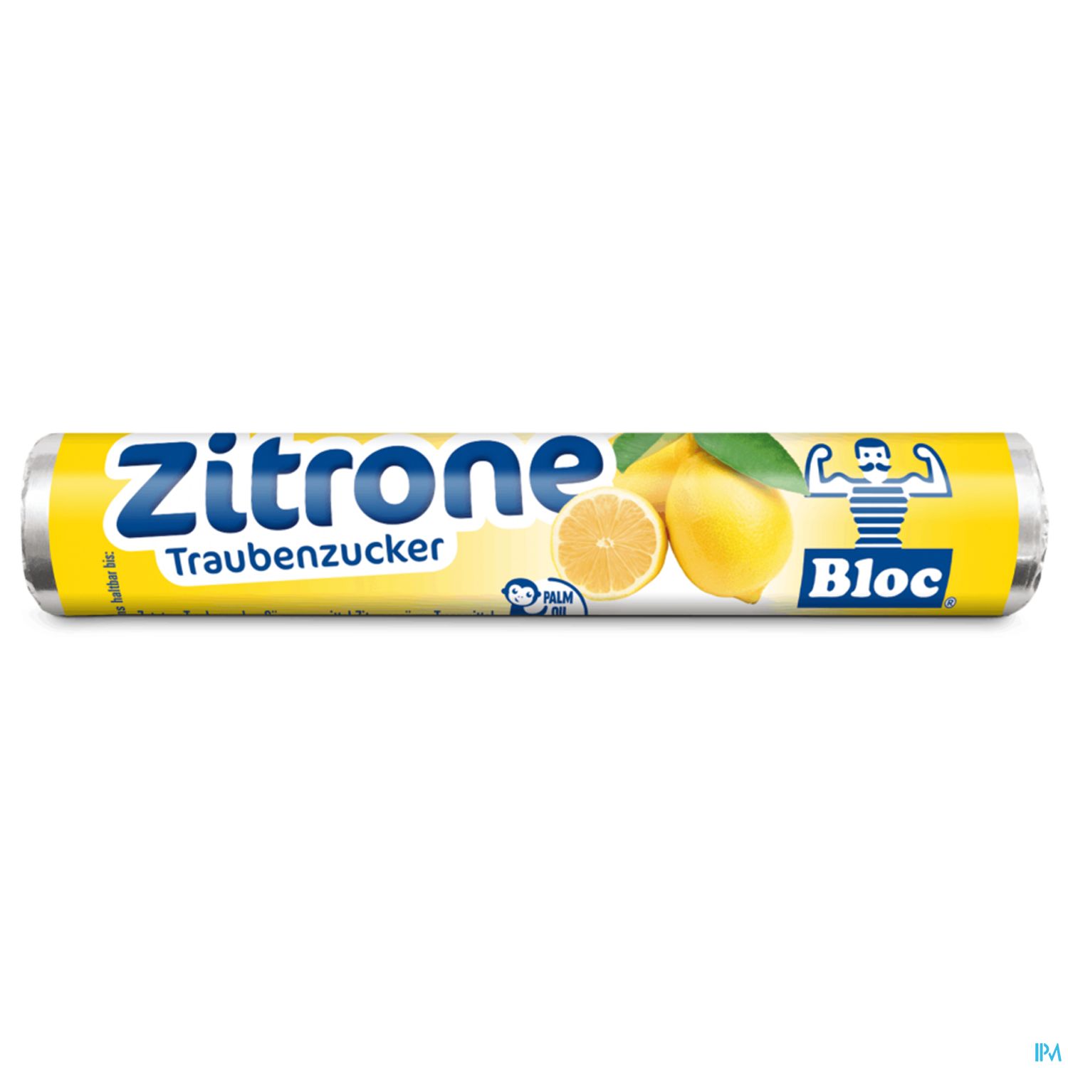 Bloc Traubenzucker Rollen Zitrone 42g