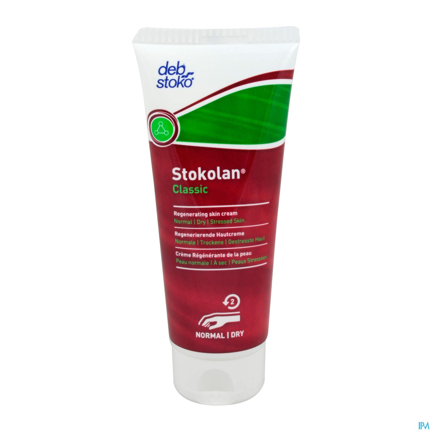 Rohstofftube der Stokolan Classic Handcreme für normale und trockene, gestresste Haut.
