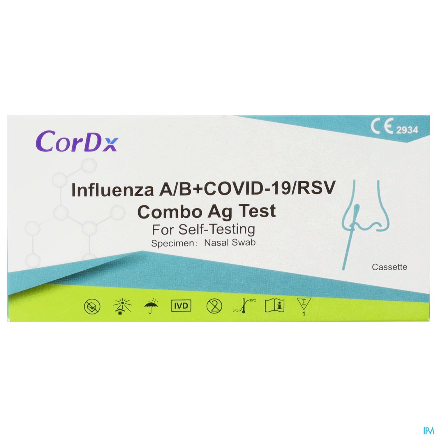 Diagnostika U.zubehoer Influenza/b Rsv Covid Ag Cordx Kombitest Schnelltest 1st