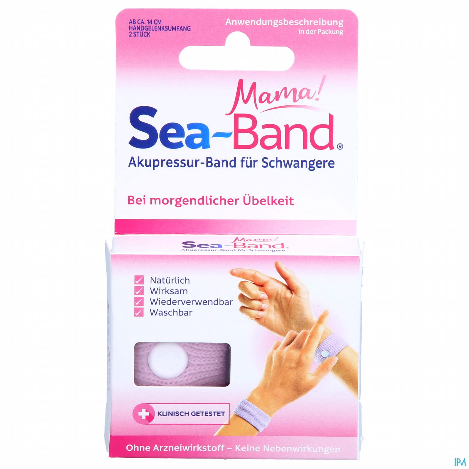 Akupressurband Sea Band Pharmag Fuer Erwachsene Mama Rosa 2st