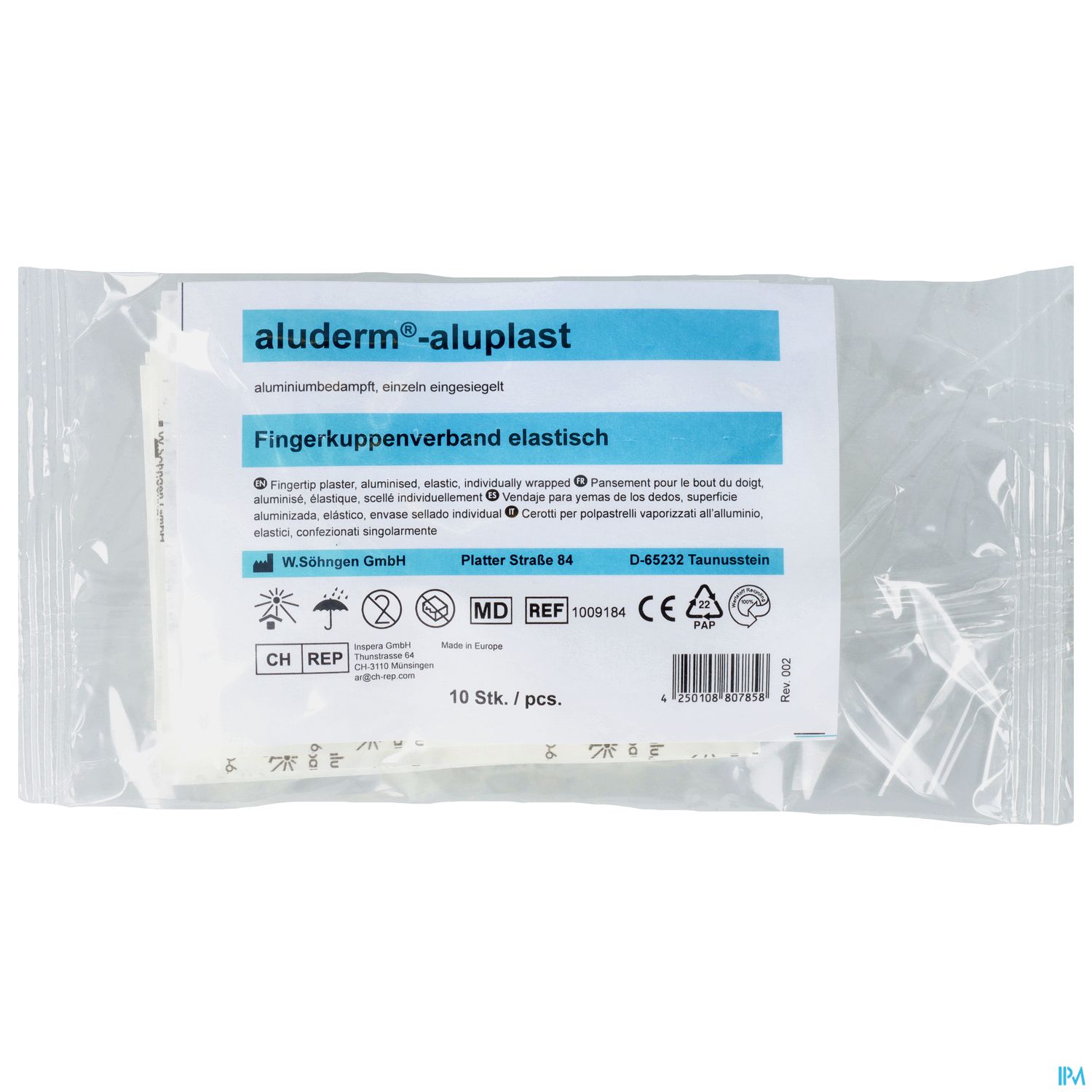 Fingerverbaende Aluderm-aluplast Elastisch Kuppen 10st