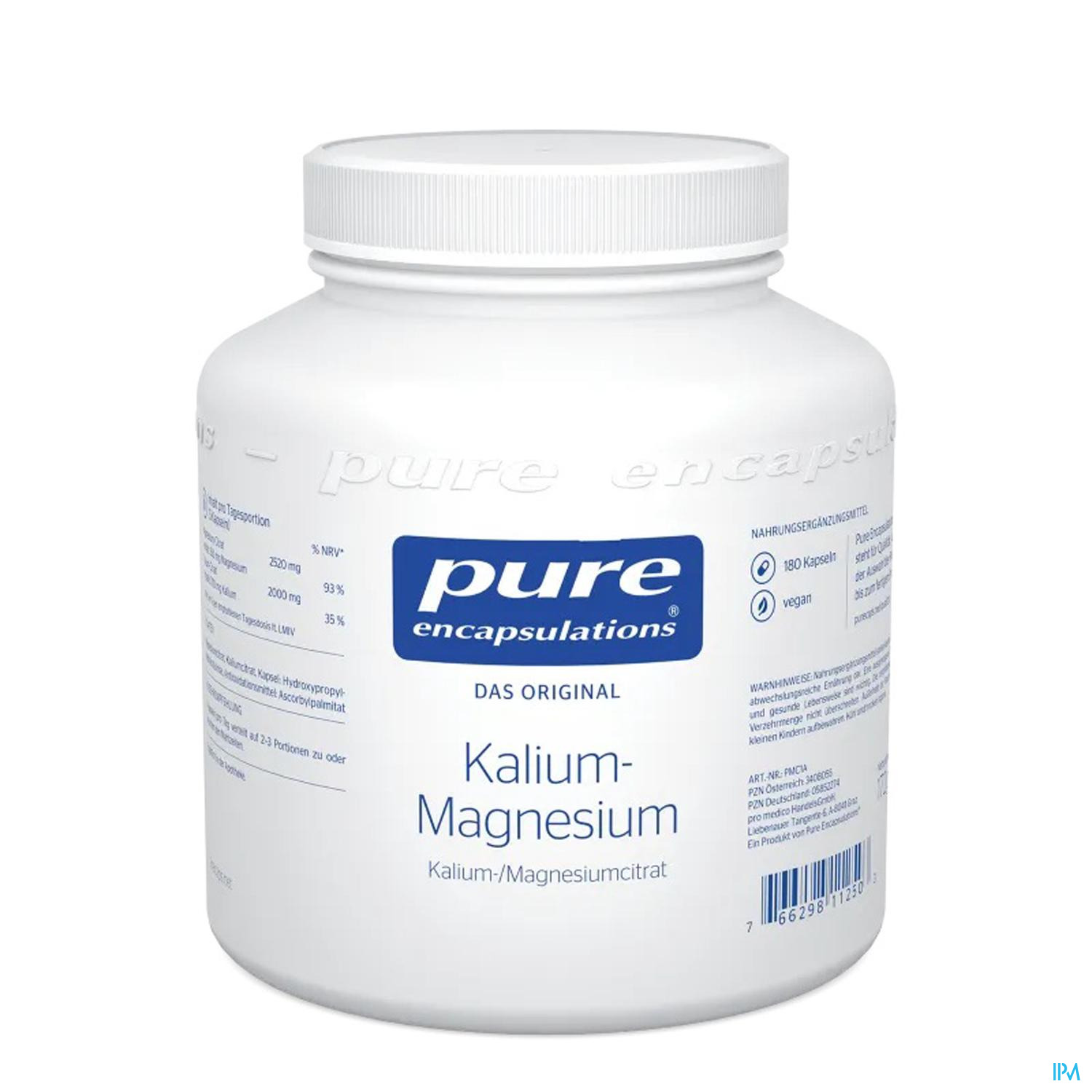 Pure Encapsulations Kalium-magnesium 180 Kapseln