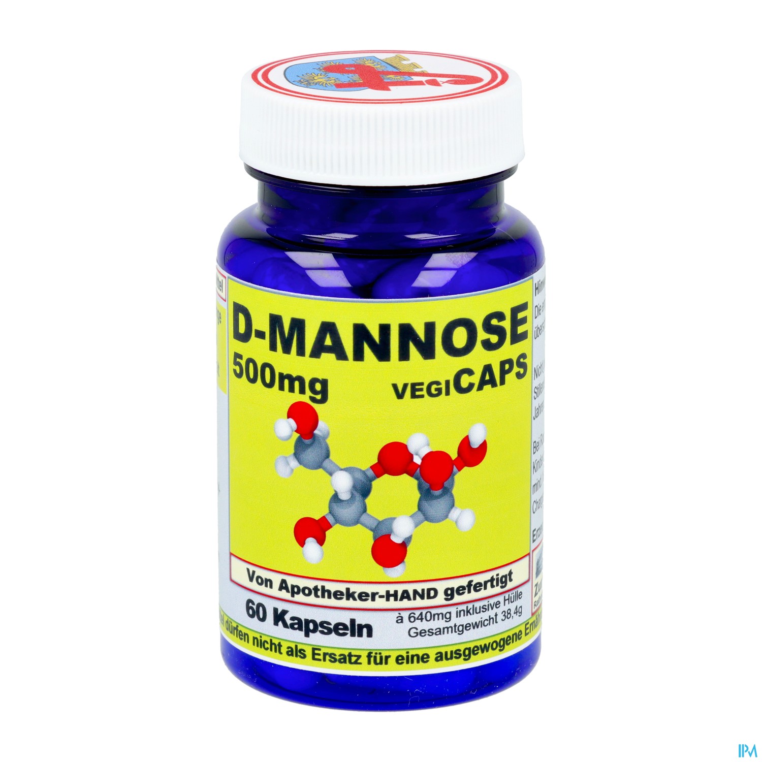 D-Mannose Kapseln 500mg Vegi 60 Stück