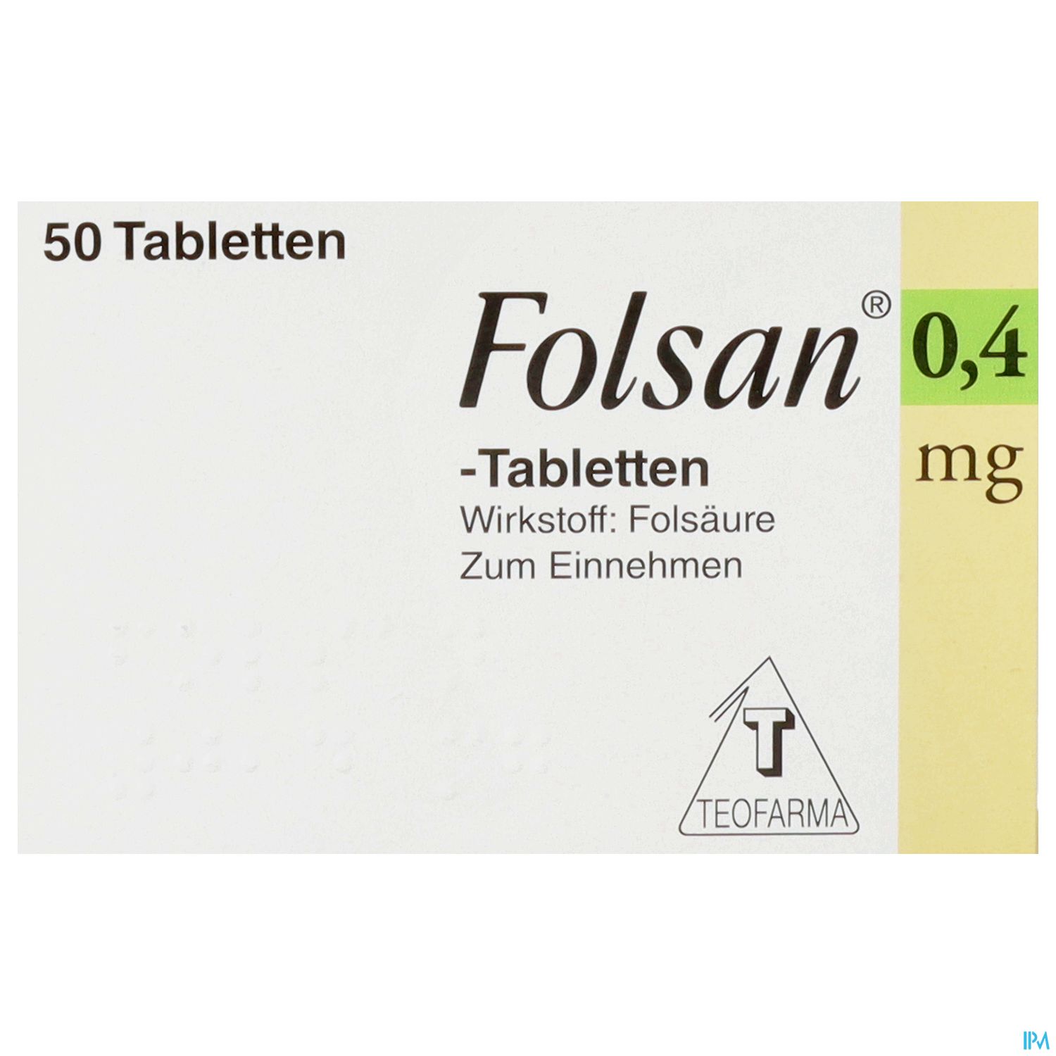 Folsan 0,4 mg - Tabletten