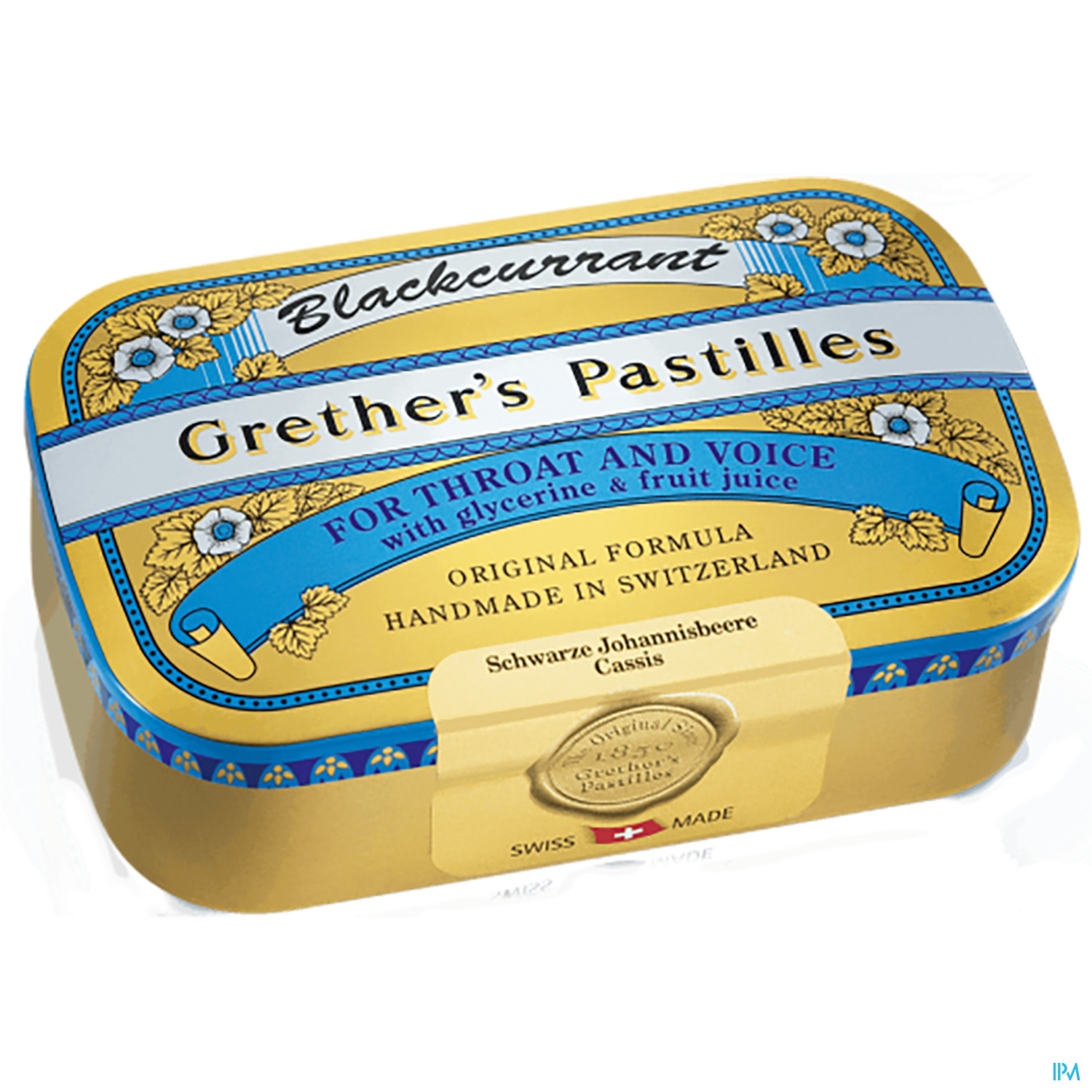 Grether's Pastilles Blackcurrant Zuckerhaltig 110g
