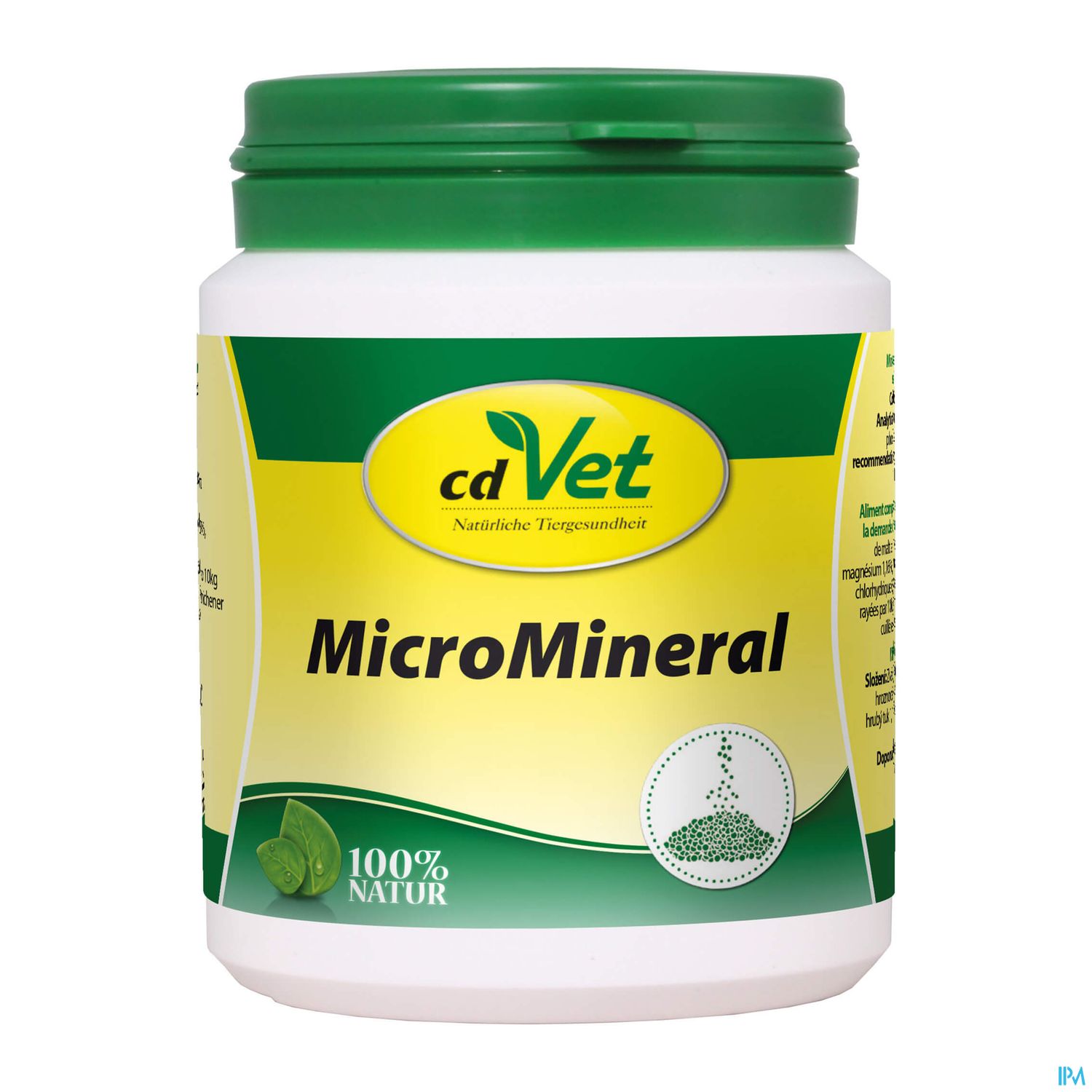 Behälter mit cdVet MicroMineral, 100% Natur.
