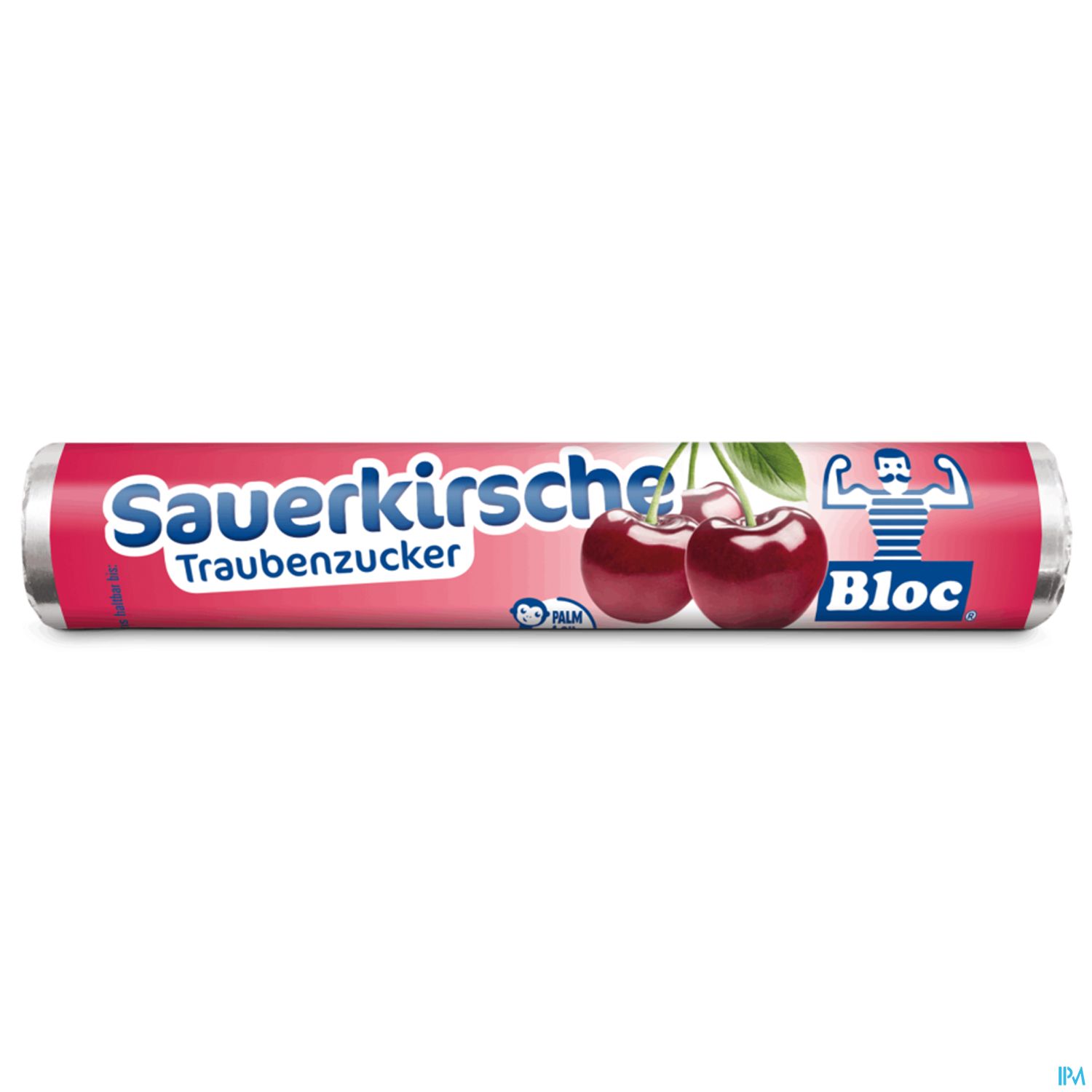 Bloc Traubenzucker Rollen Sauerkirsch 42g