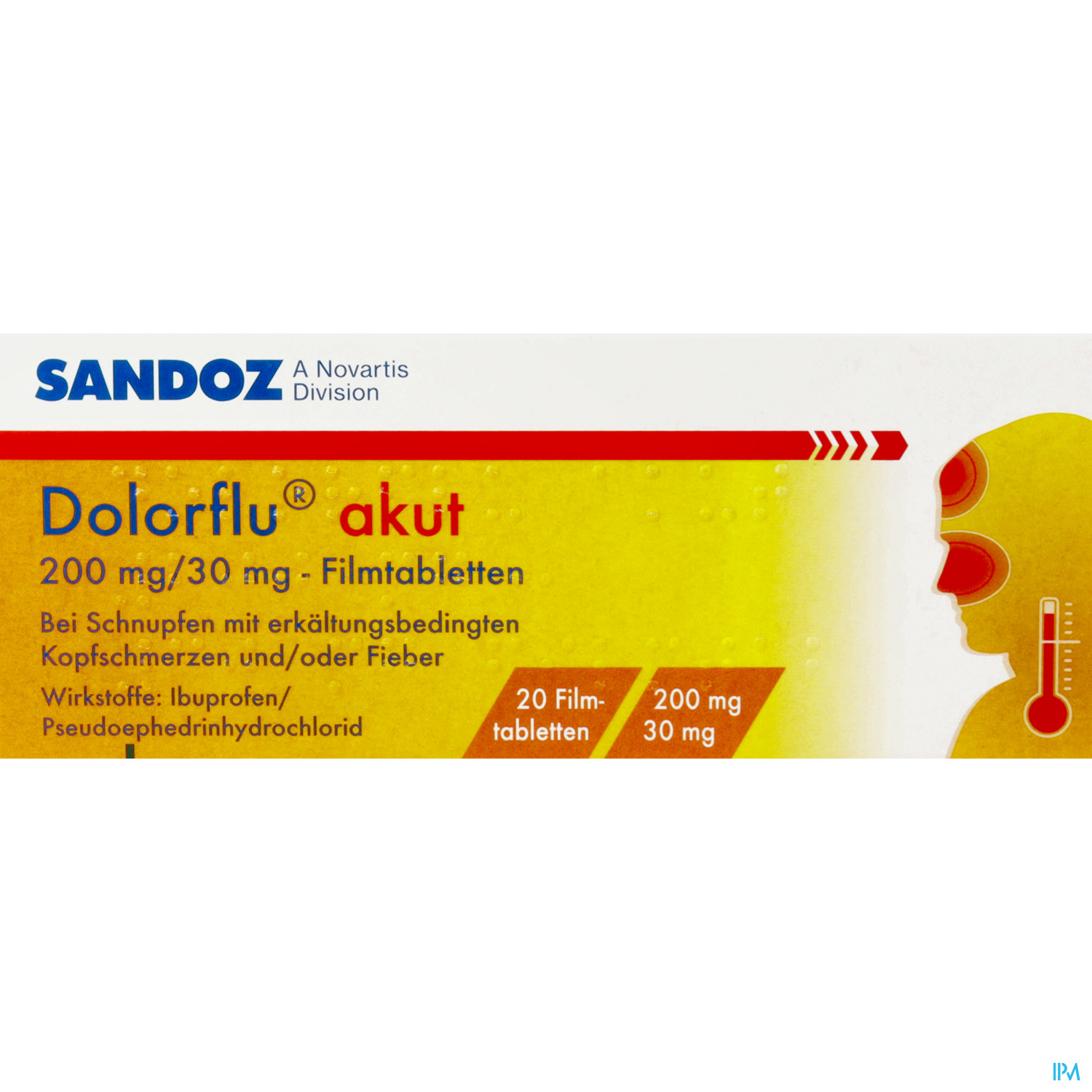 Dolorflu akut 200 mg/30 mg - Filmtabletten