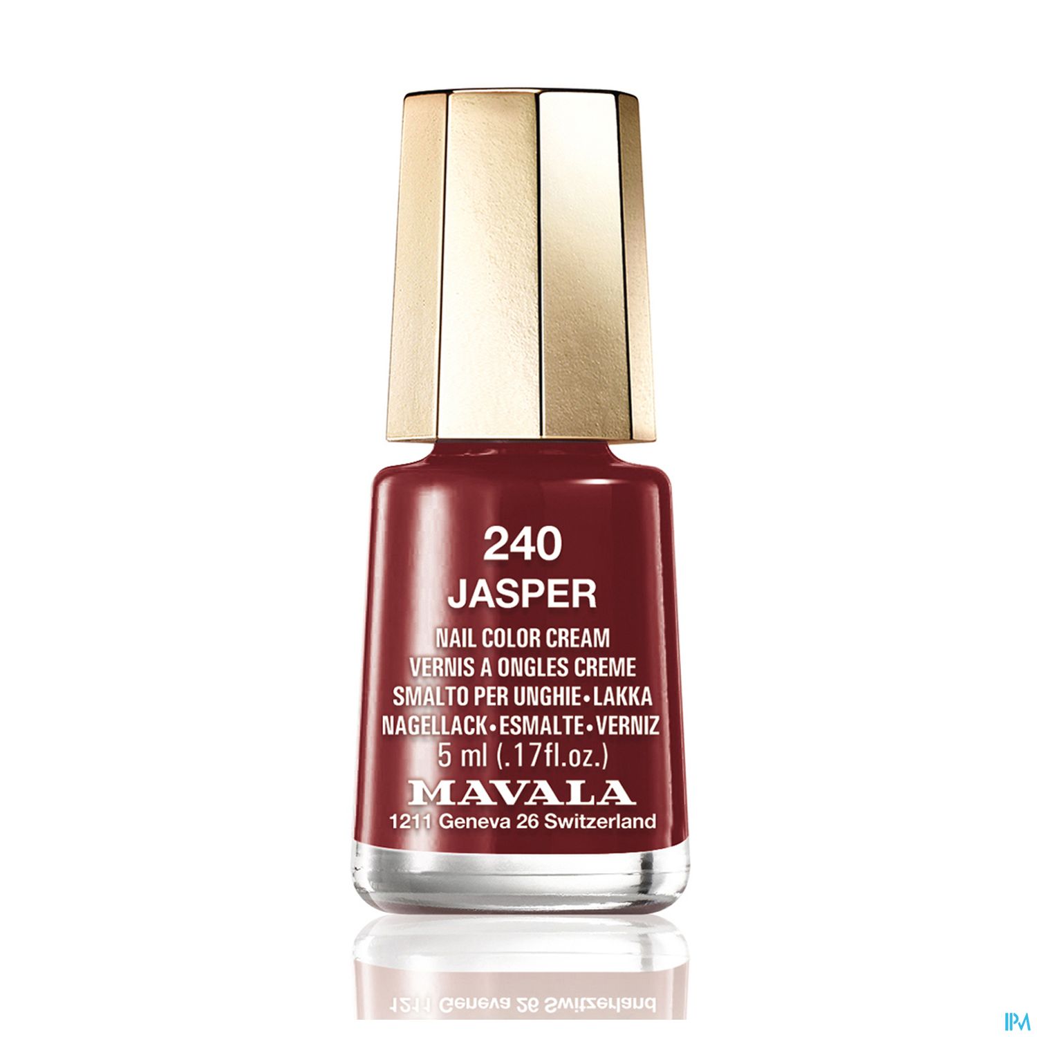 Flasche mit Nagellack in der Farbe "Jasper" von Mavala, 5 ml.