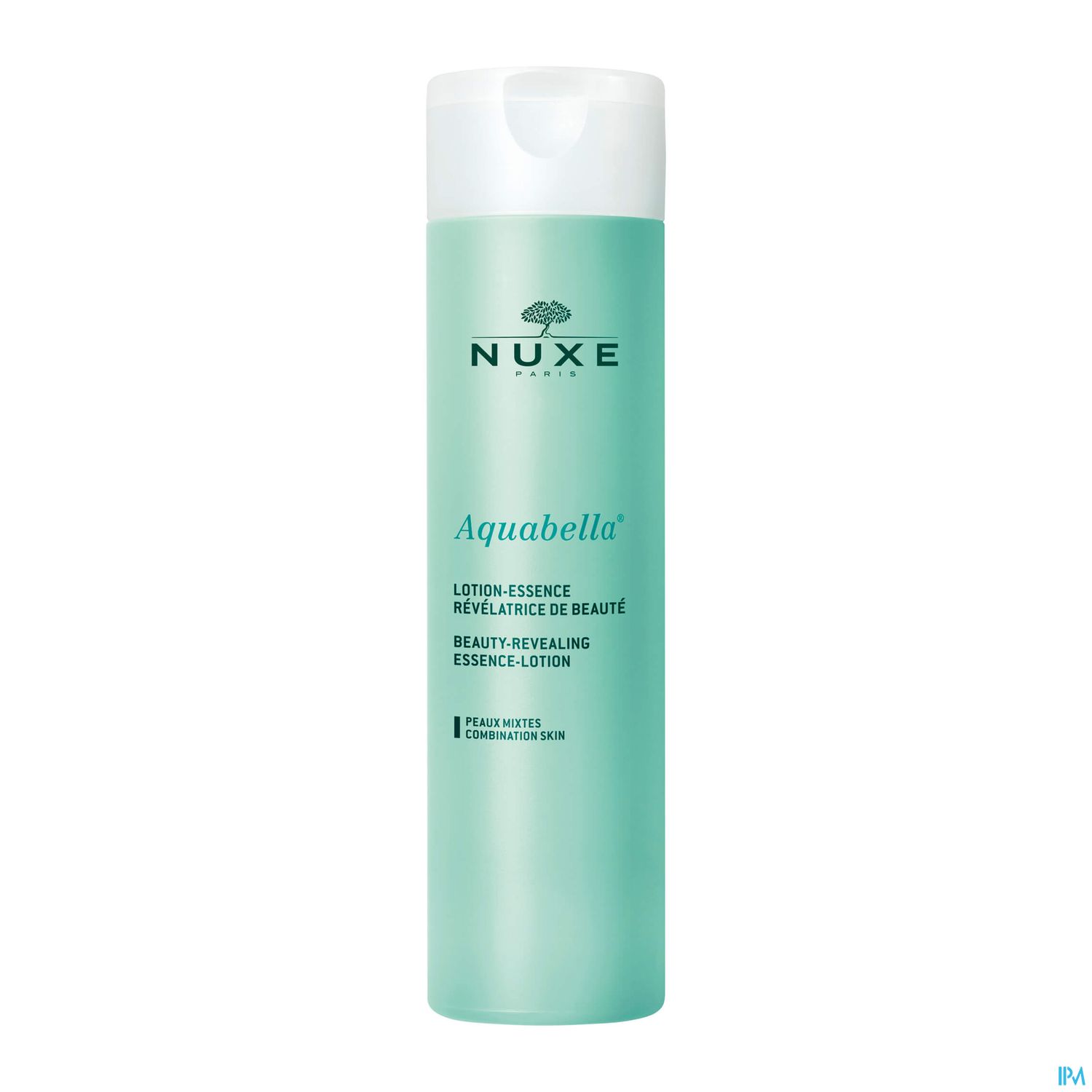 Flasche mit NUXE Aquabella Lotion-Essence für feuchtigkeitsspendende Gesichtspflege.