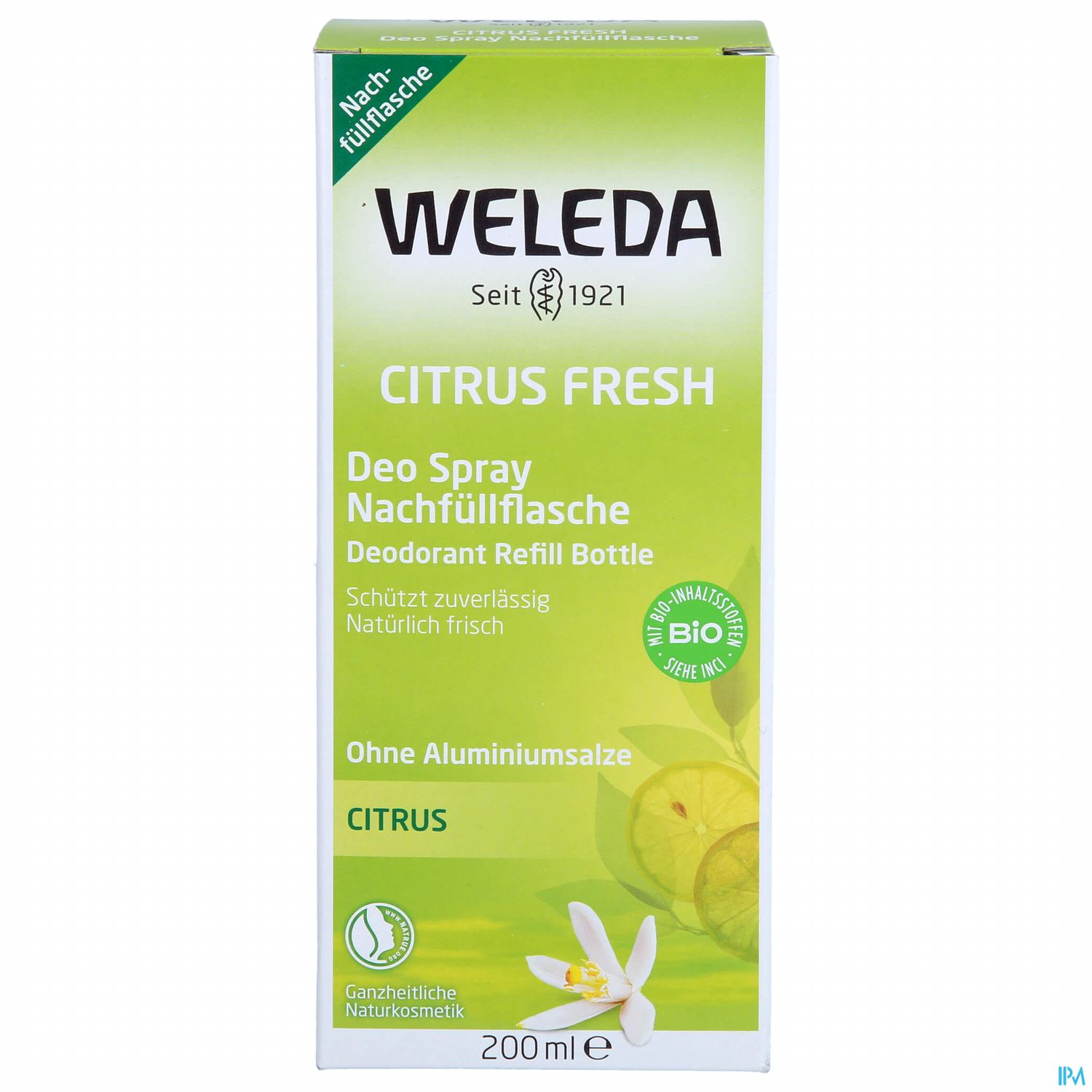 Weleda Citrus 24h Deodorant Nachfuellflasche 200ml