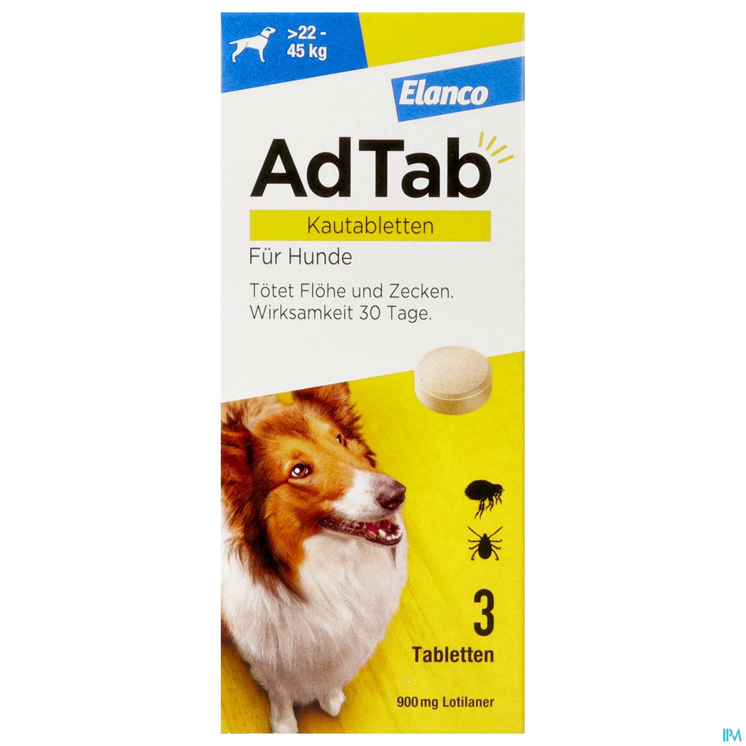 Adtab F Hunde Kautabl 900mg (22-45kg) 3st