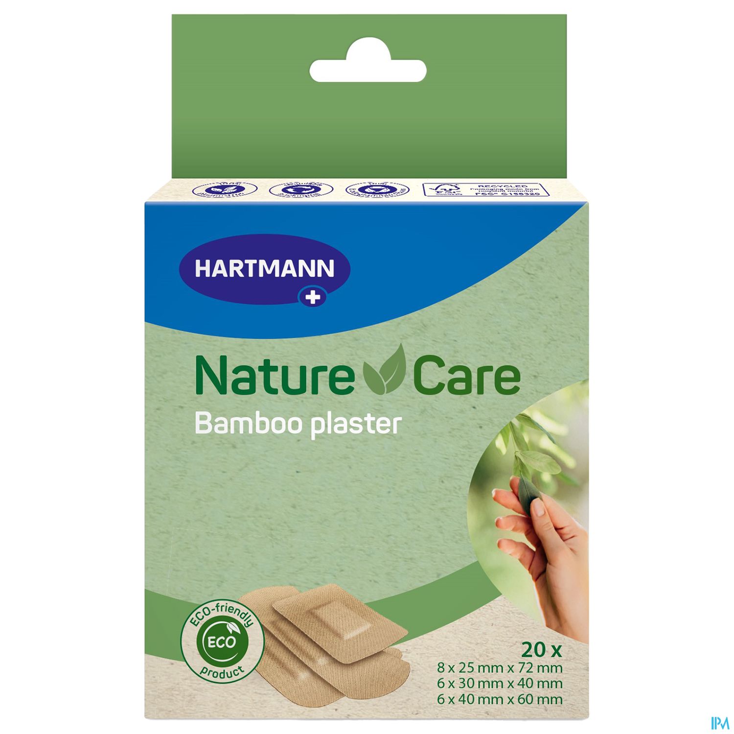 Nature&care Bambus Pflaster Strips Mix 3 Groessen 20st