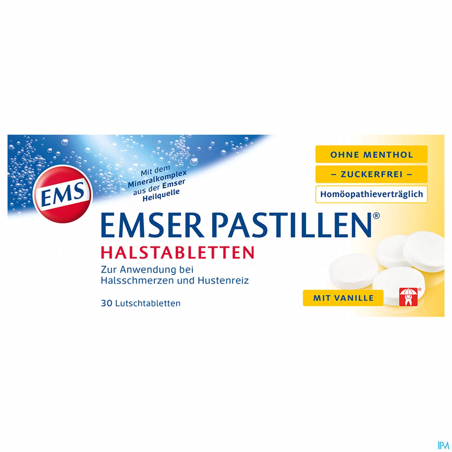 Emser Pastillen Zuckerfrei +vanille (o.menthol) 30st