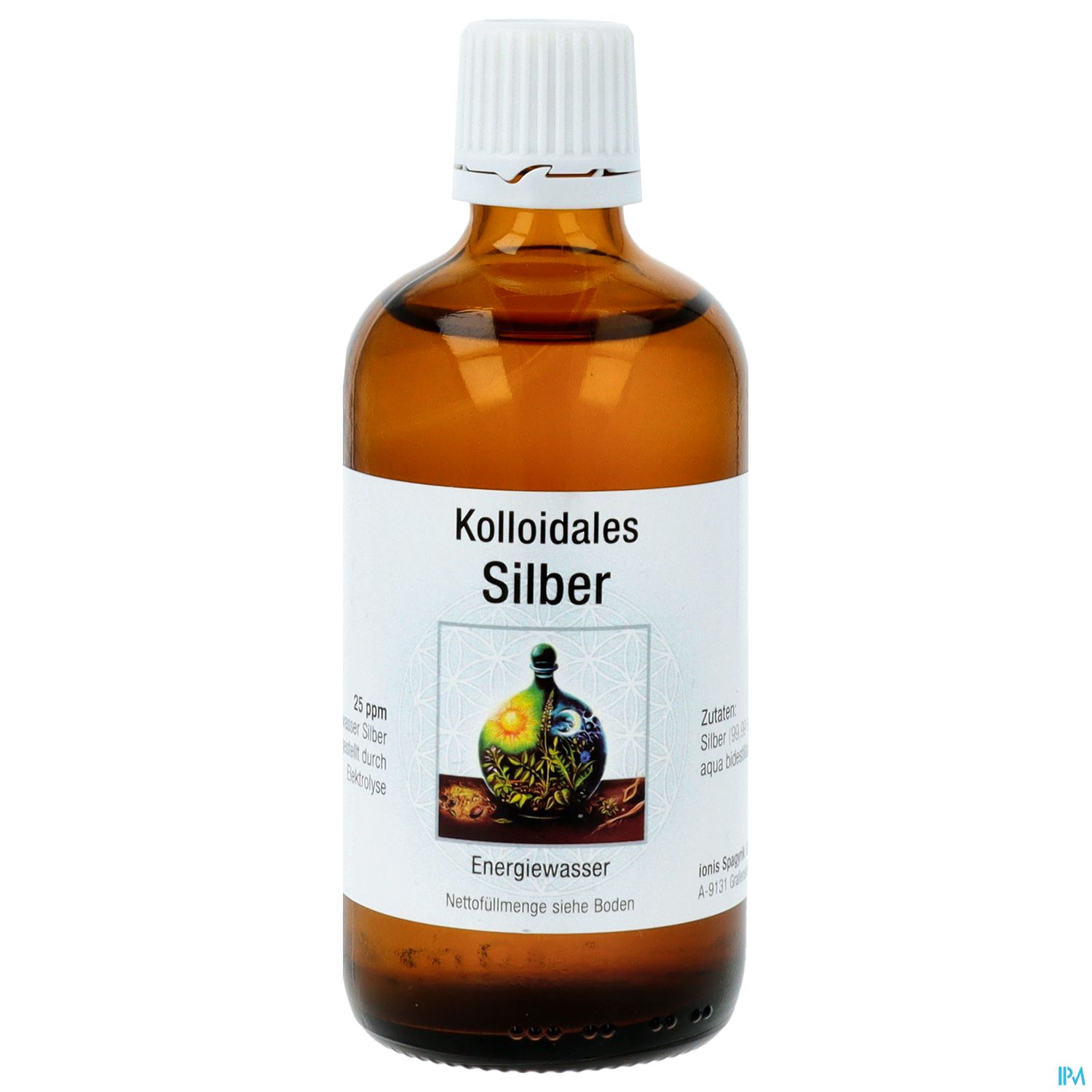 Kolloidales Spagyrik Pharma Gmbh Durch Elektrolyse Silberwasser 25ppm 100ml