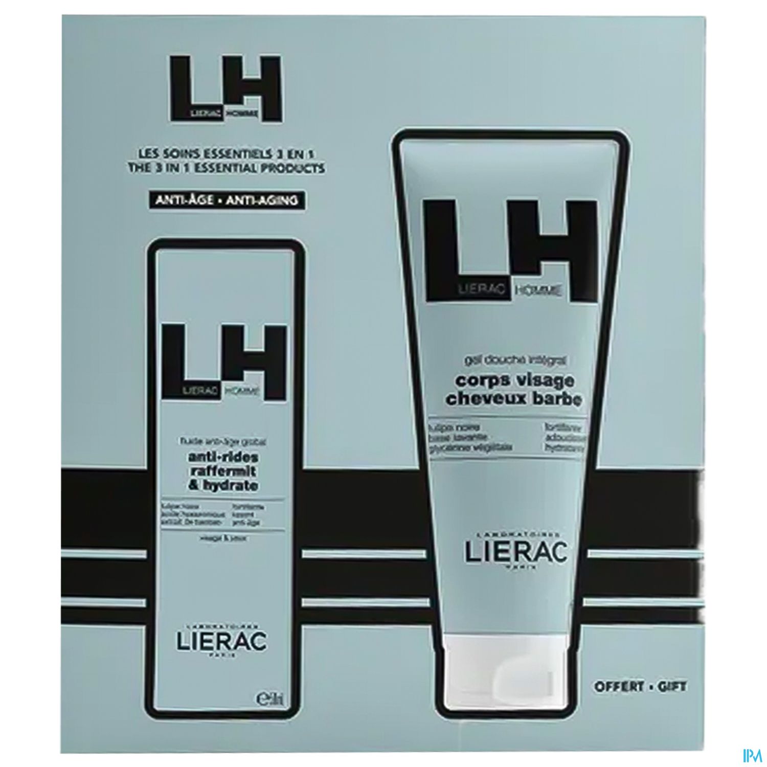 Lierac Homme Set/anti-age Fluid 50ml +shower-gel 200ml 1st