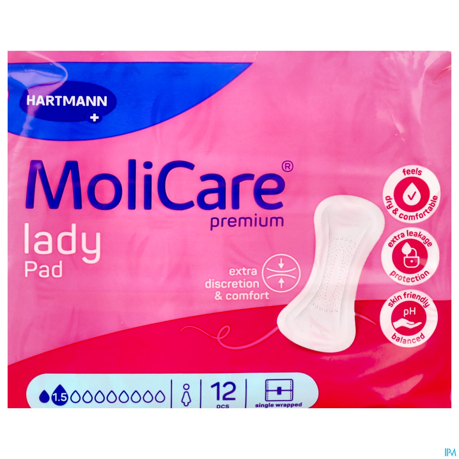 Inkontinenz Molicare Premium/lady Pad Tropfen 1,5 P12 12 Stück