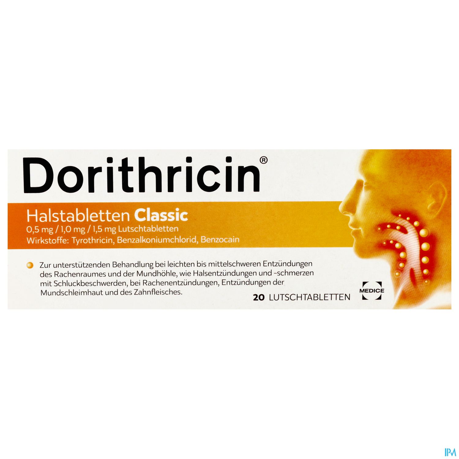 Dorithricin Halstabletten Classic 0,5 mg/1,0 mg/1,5 mg - Lutschtabletten