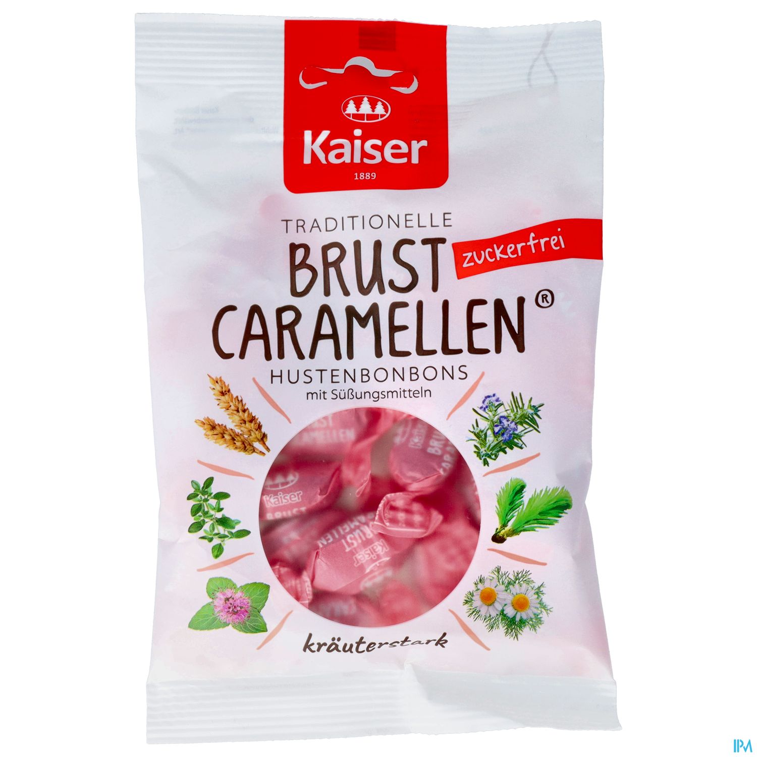 Kaiser Bonbons Brustcaramellen Zuckerfrei 1142 75g