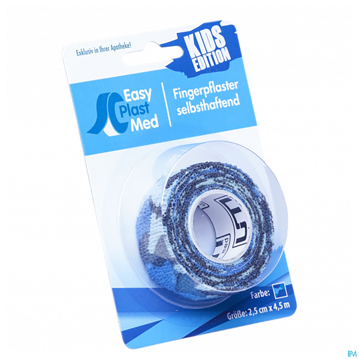 Easyplast Med Fingerpflaster 2,5cm X 4,5m Camouflage Blau 1 Stück