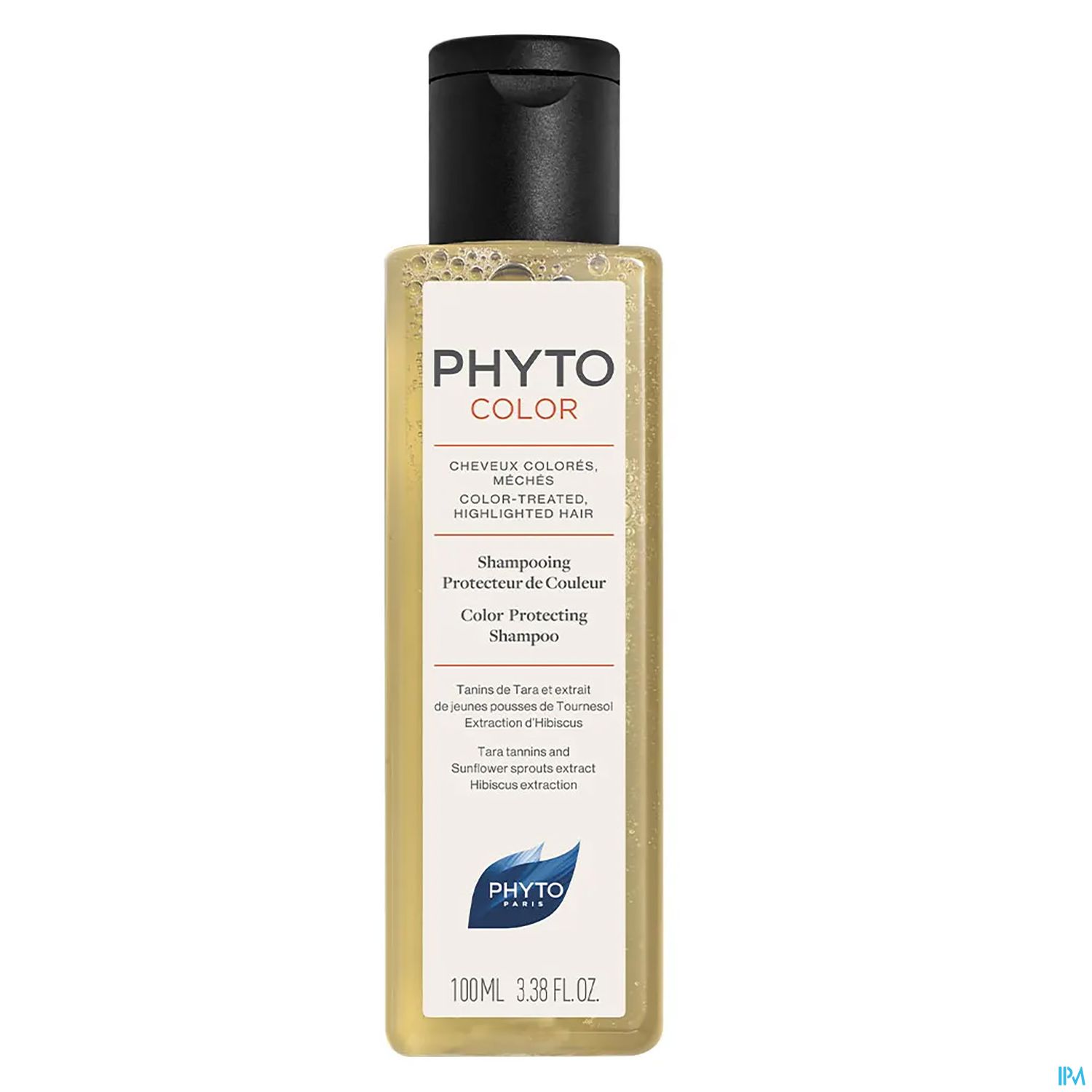 Bild eines Flaschenshampoos "Phyto Color" für gefärbtes Haar.