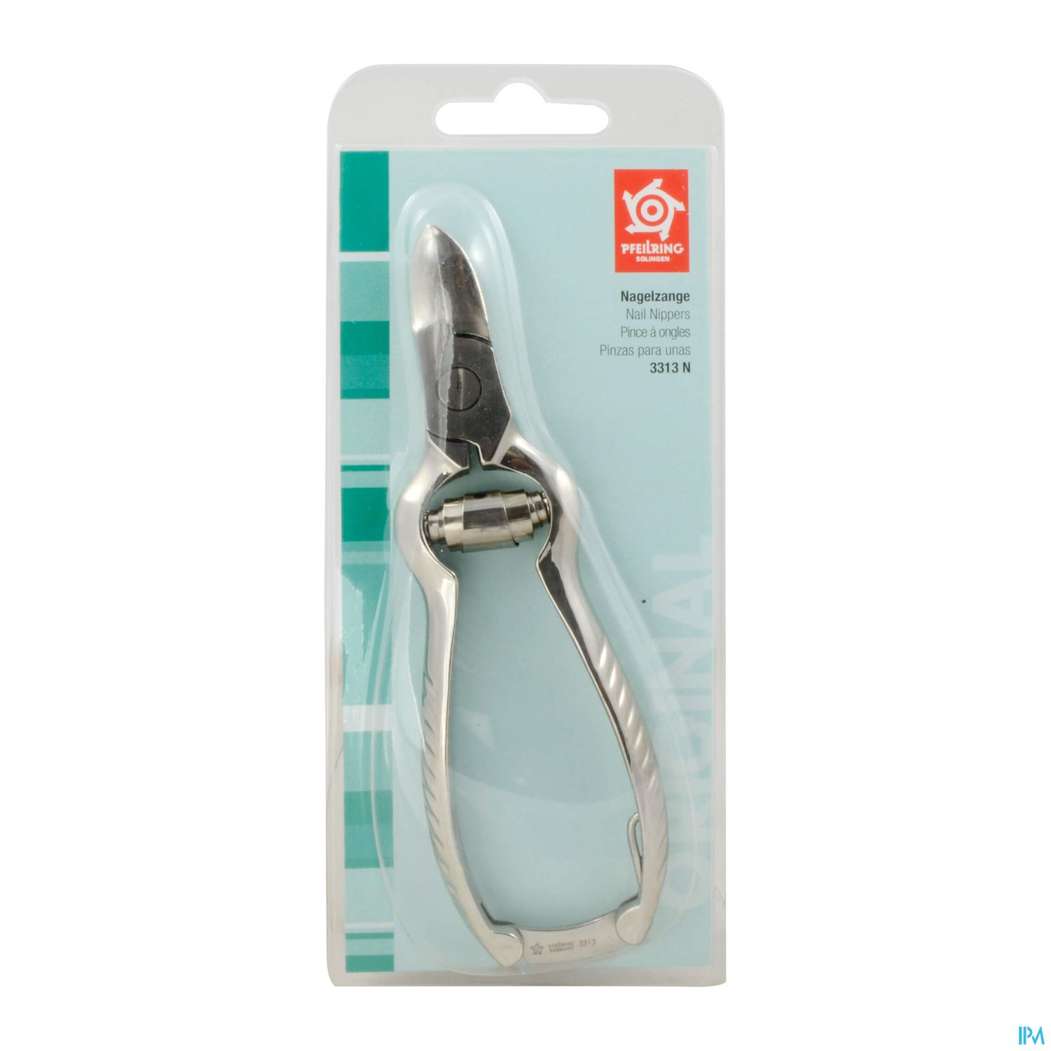 Nagelknipser in transparenter Verpackung.