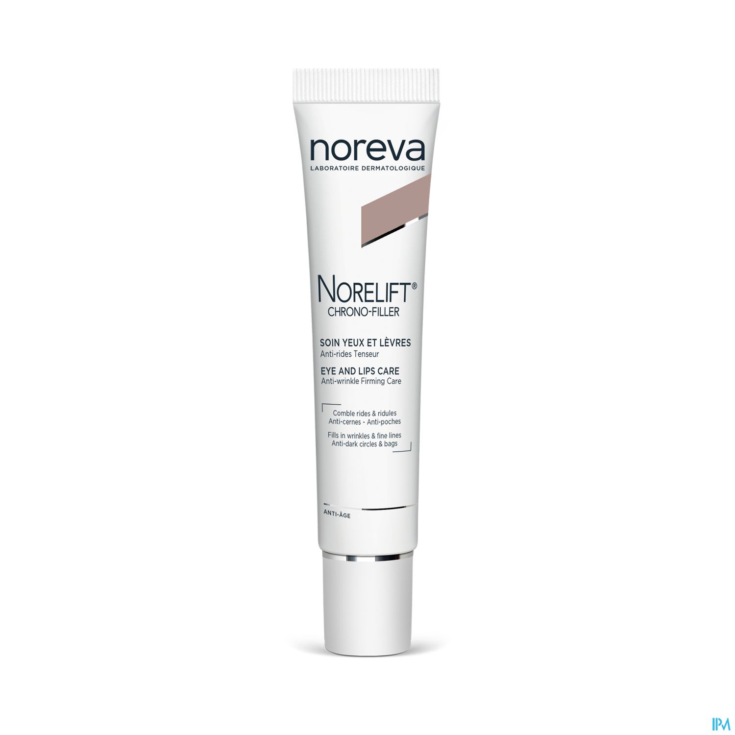 Tube mit Noreva Norelift Chrono-Filler, Augen- und Lippenpflege.